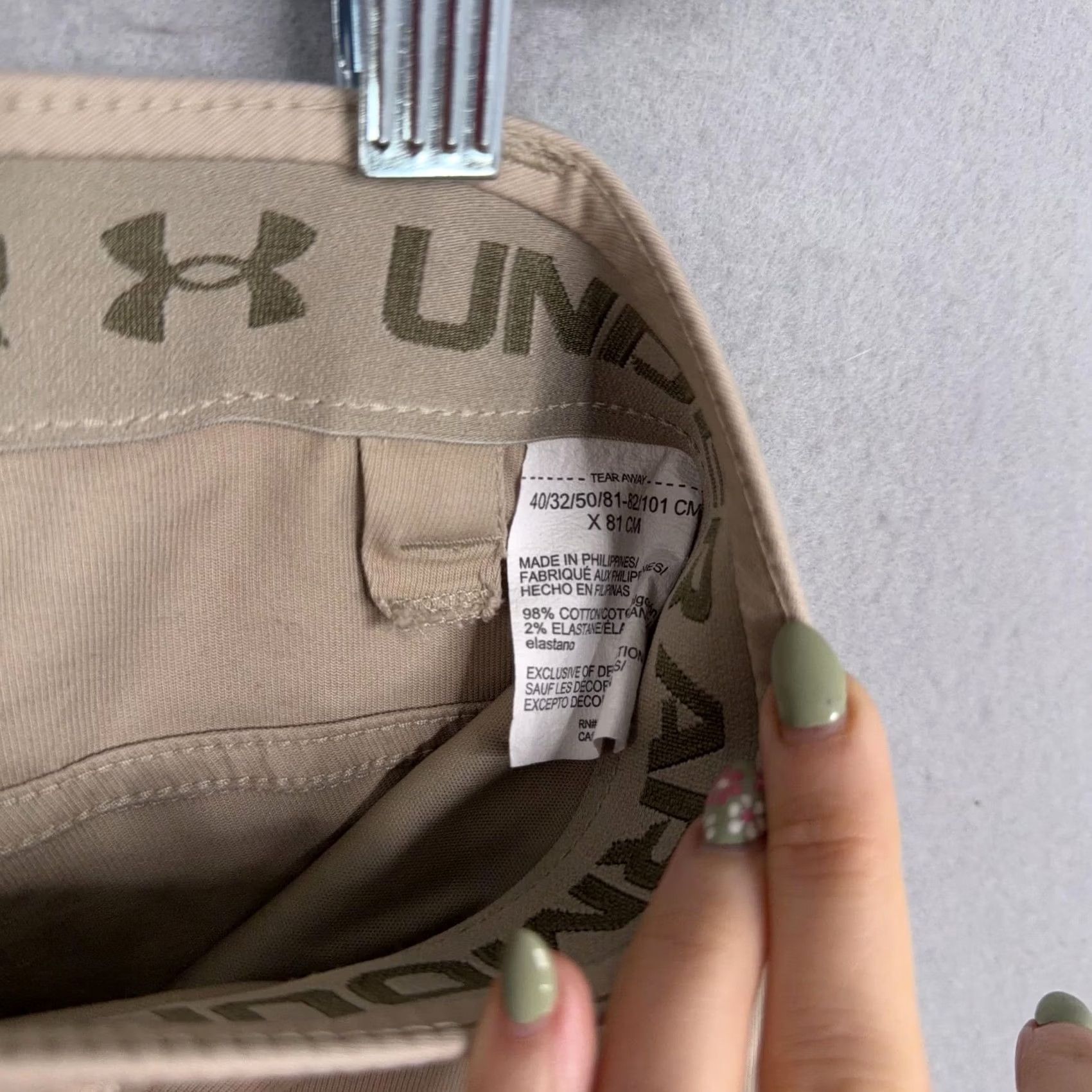 Under Armour Under Armour Pants Mens 40x32 Beige Twill Cargo Stretch Workwear Size US 40 / EU 56 - 6 Thumbnail