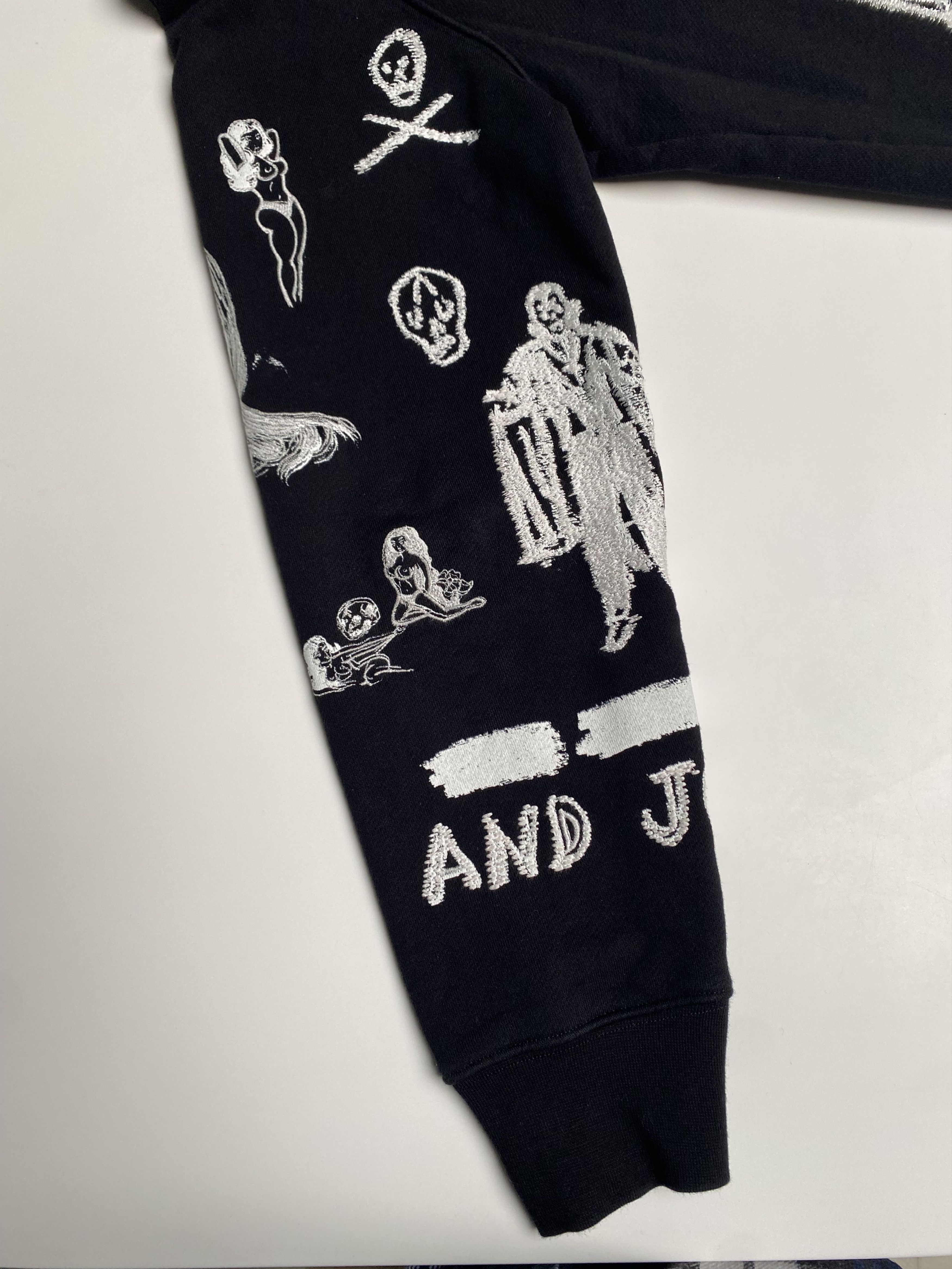 Amiri × Wes Lang Amiri / Wes Lang Embroidered Sketch Crewneck Sweatshirt Size US M / EU 48-50 / 2 - 5 Thumbnail