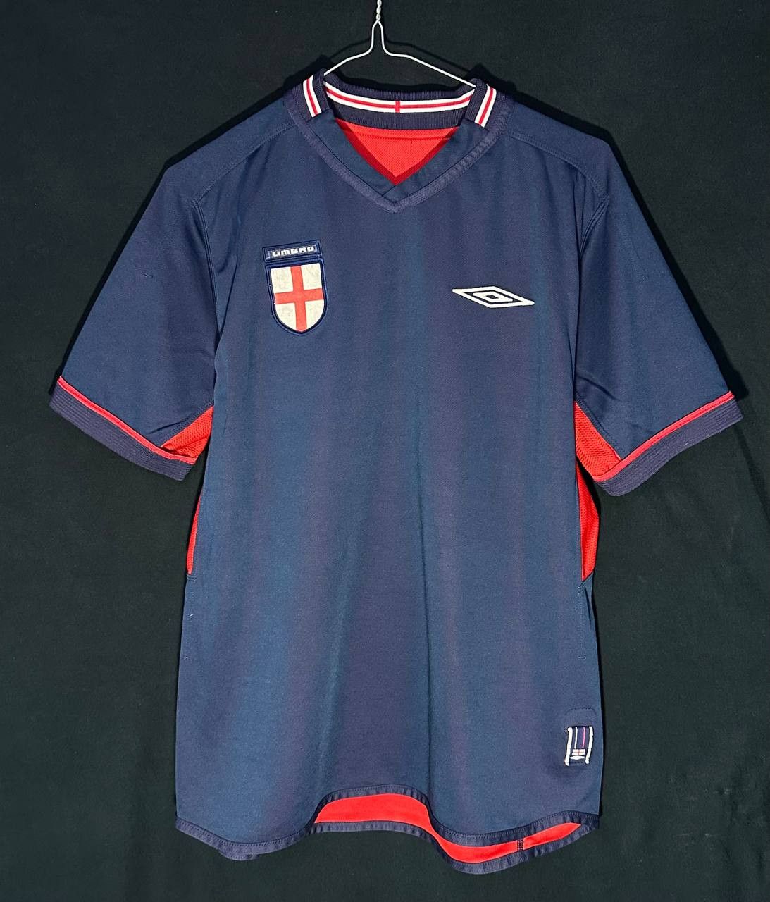 Umbro England 2002-2004 Away Vintage Umbro Jersey Football Shirt Size US M / EU 48-50 / 2 - 2 Thumbnail