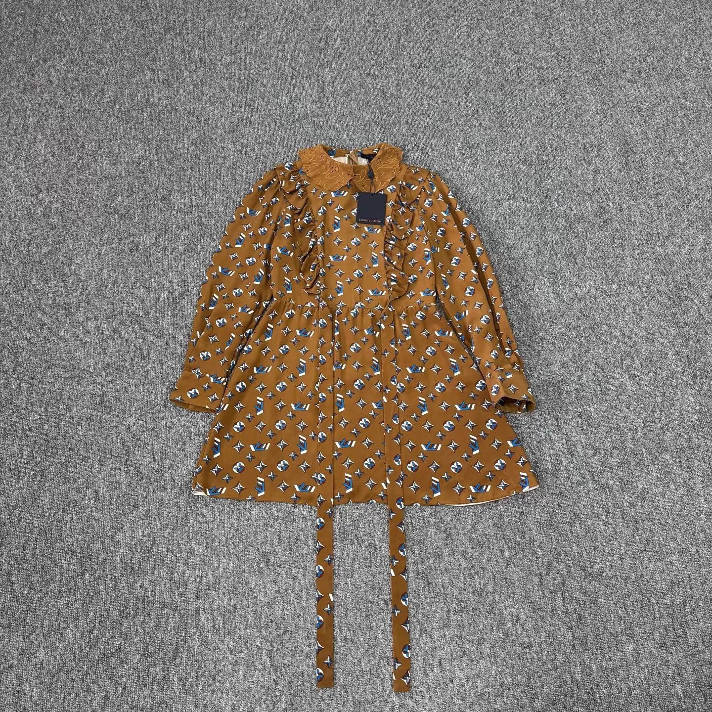 Louis Vuitton LV Monogram Silk Dress FR36 Size XS / US 0-2 / IT 36-38 - 1 Thumbnail
