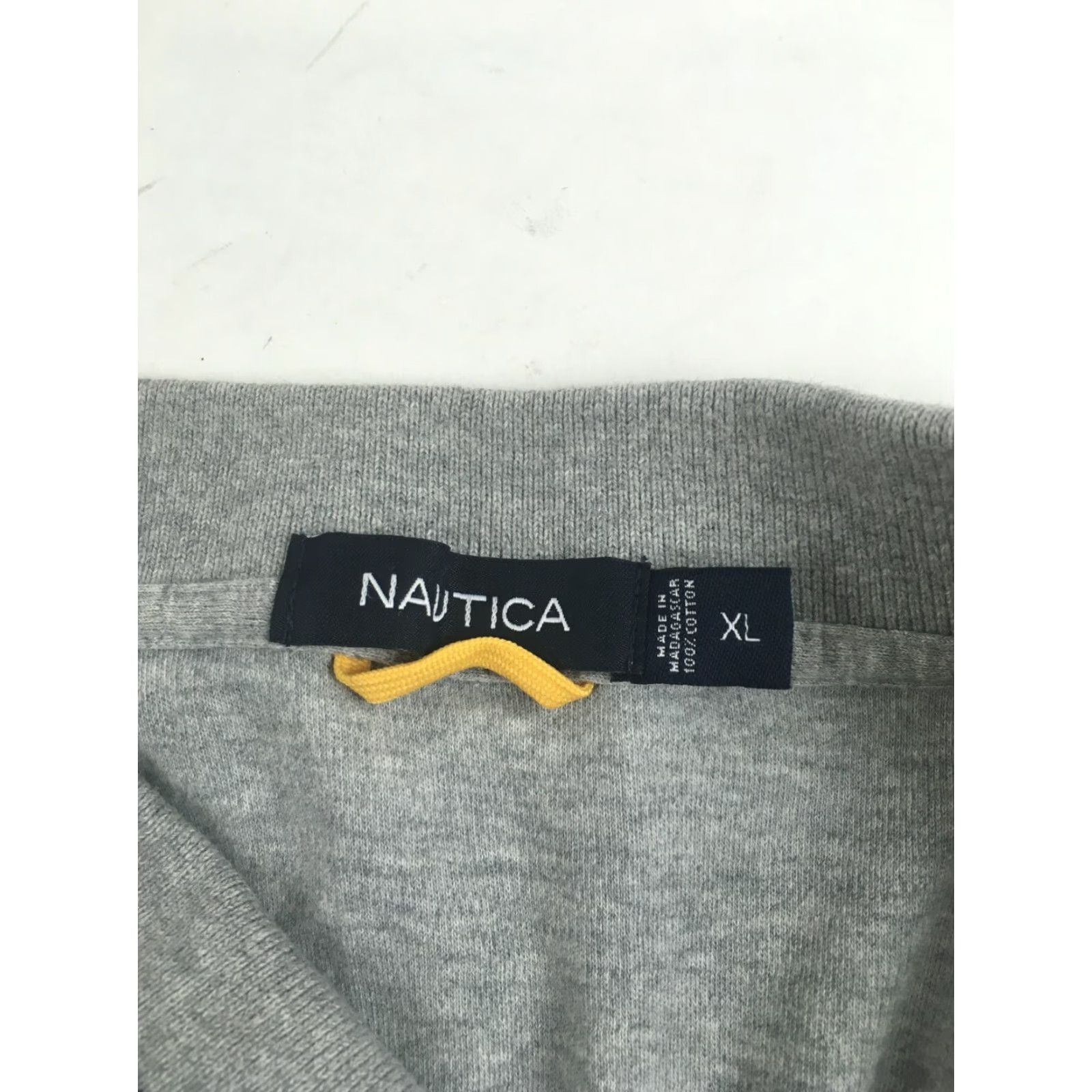 Nautica Nautica Polo Shirt Men's XL Solid Gray Collar Short Sleeve Casual Polo Shirt Mens XL Gray Size US XL / EU 56 / 4 - 6 Thumbnail