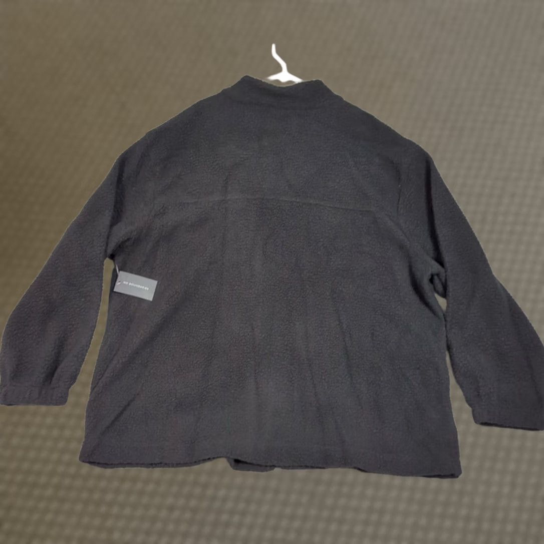 Vintage No Boundaries Jacket Mens 2XL Black Oversized Sherpa Full Zip NWT Size US XXL / EU 58 / 5 - 1 Thumbnail