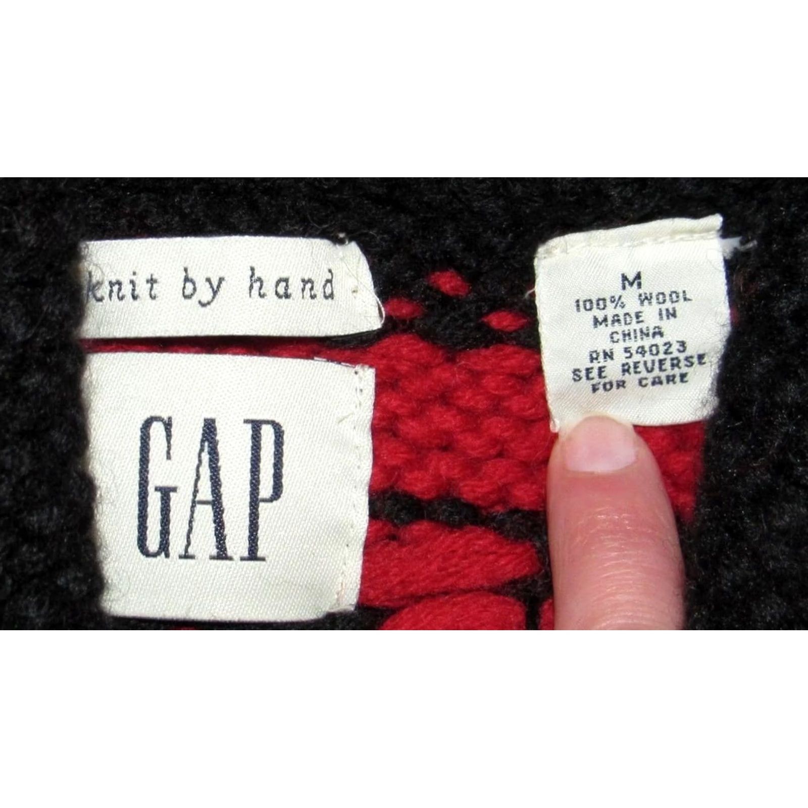 Gap Vtg GAP Wool Hand Knit Cowichan Pullover Sweater Medium Shirt Men XS? Size US M / EU 48-50 / 2 - 4 Thumbnail