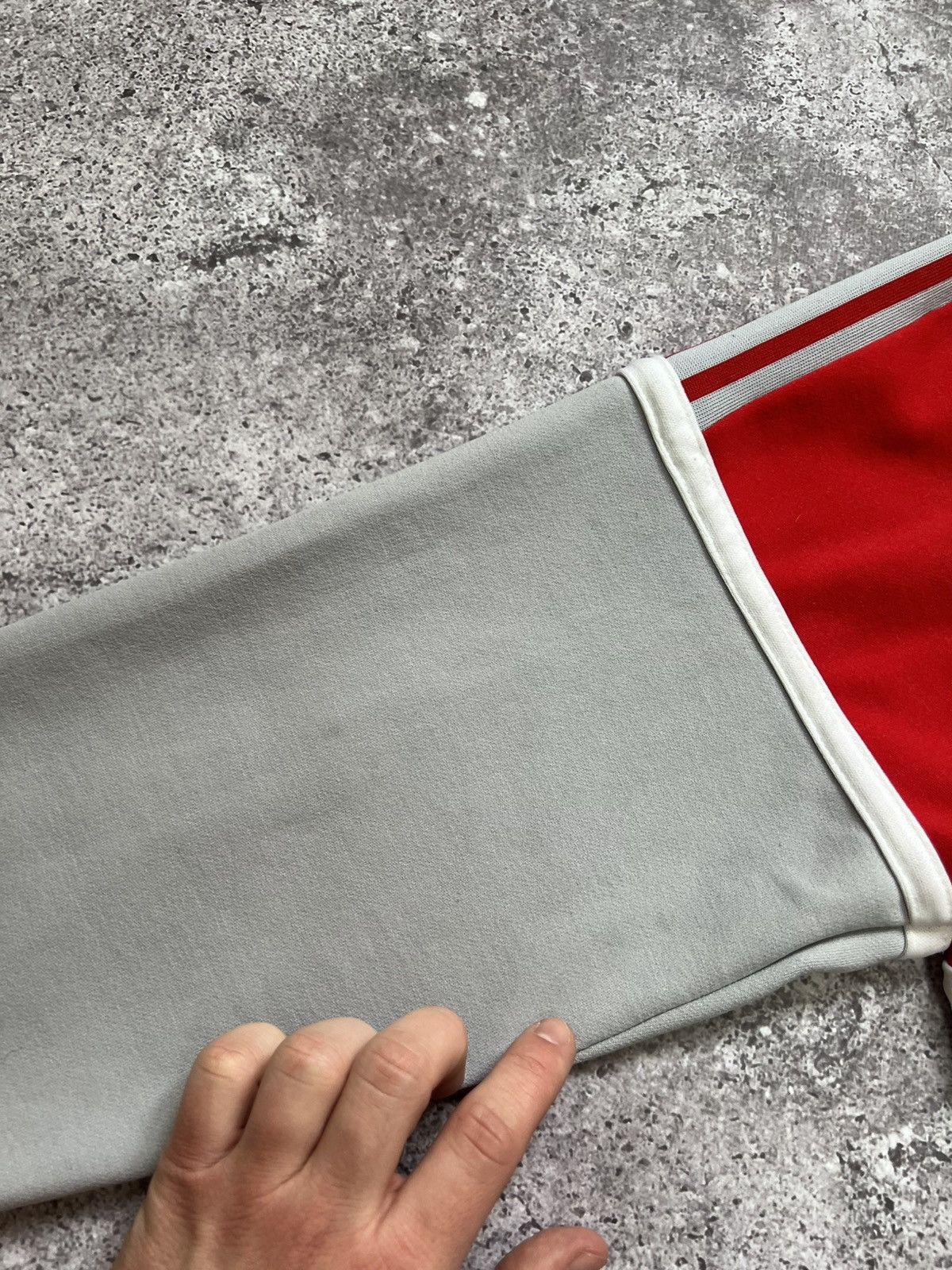 Adidas × Vintage Vintage 80s 90s Adidas Track Jacket Gray Red Small Men's Size US S / EU 44-46 / 1 - 17 Thumbnail