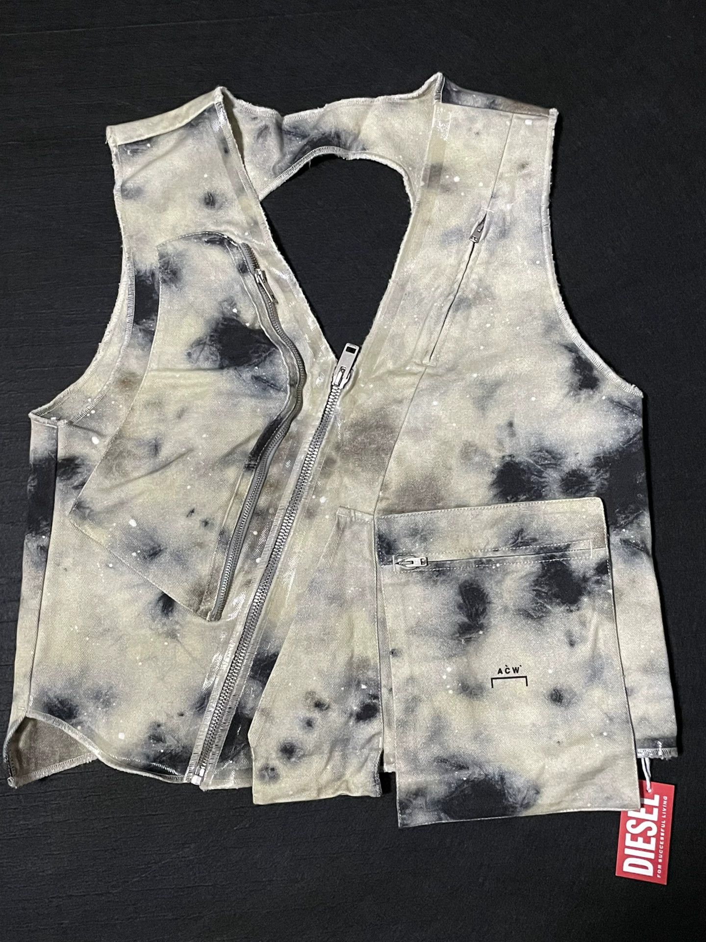 Diesel ACW x DIESEL gunpowder tie-dye vest L Size US L / EU 52-54 / 3 - 3 Thumbnail