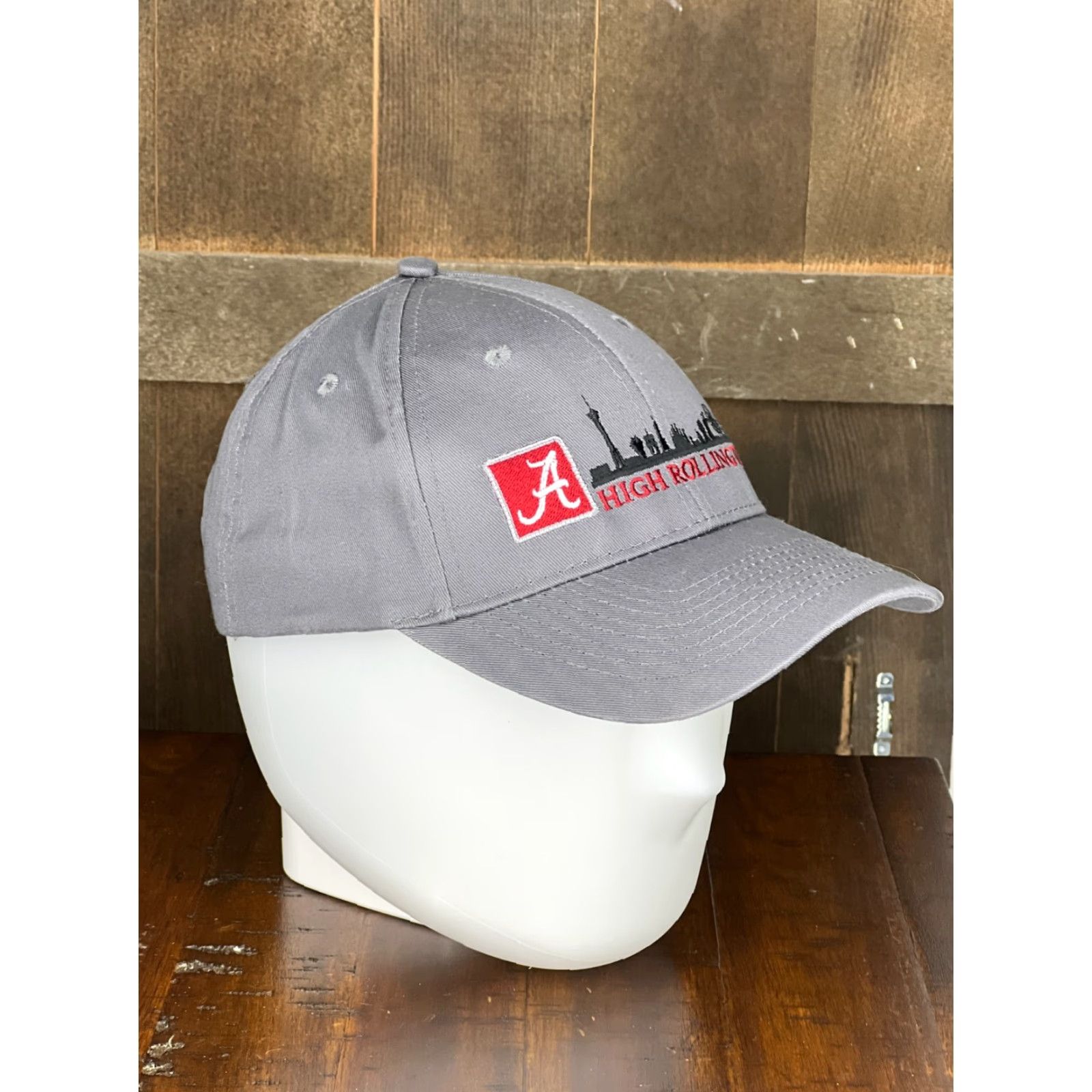 Port & Company Port & Company Alabama Hat Cap Strapback One Size Gray Adult Mens Baseball Cap Size ONE SIZE - 6 Thumbnail