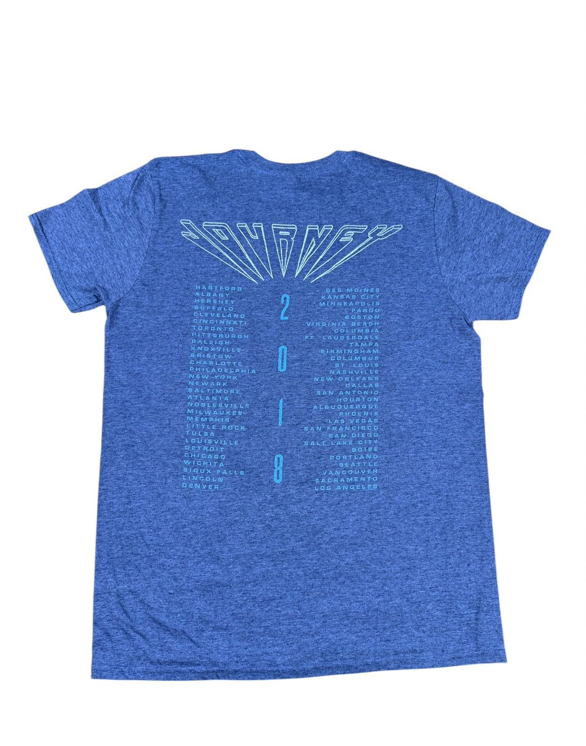 Band Tees Journey Frontiers 1983 2018 World Tour in heather charcoal Size US M / EU 48-50 / 2 - 2 Thumbnail