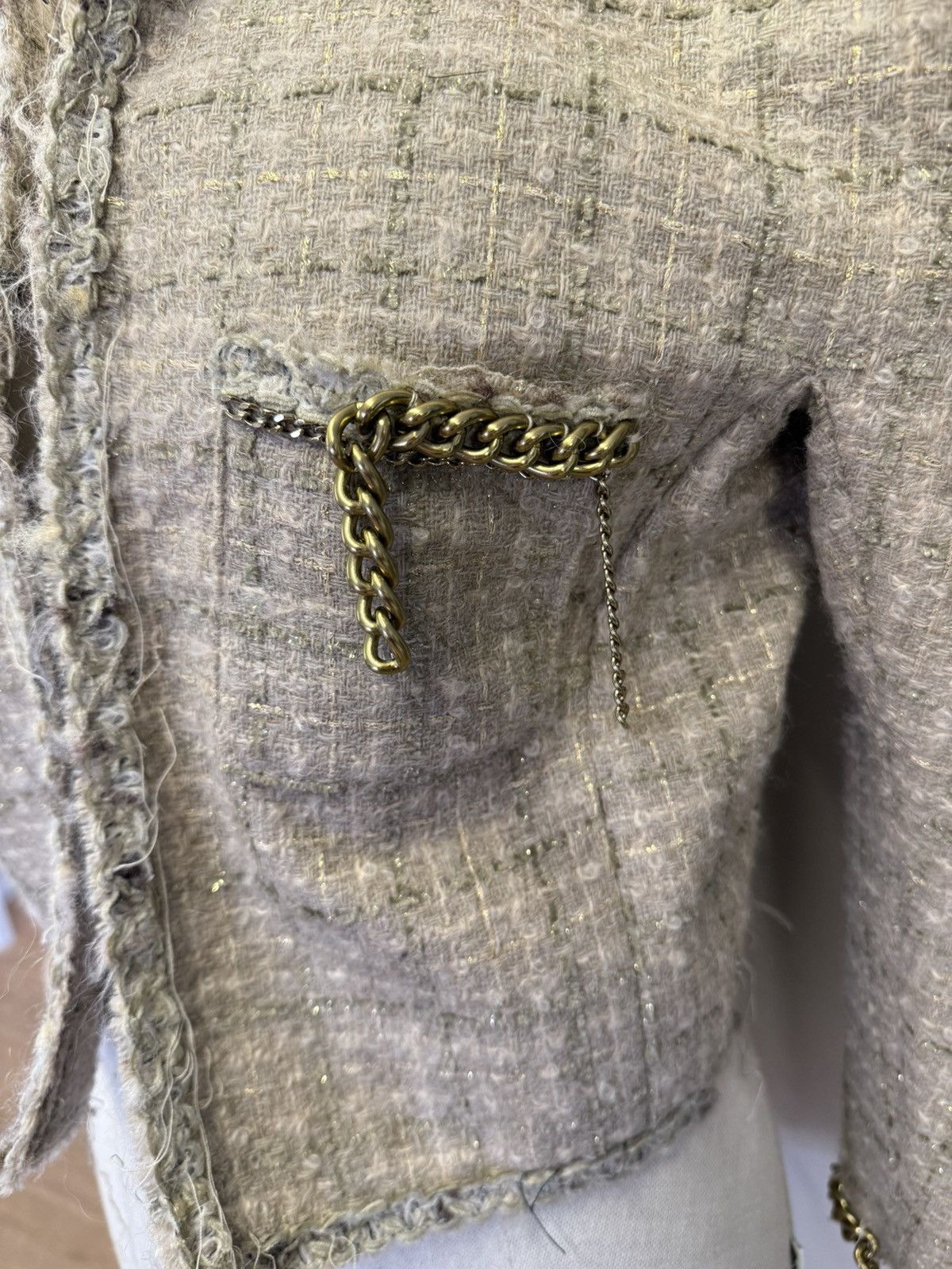 R13 R13 Square Shoulder Tweed Jacket - RP.2350€ Size M / US 6-8 / IT 42-44 - 10 Thumbnail