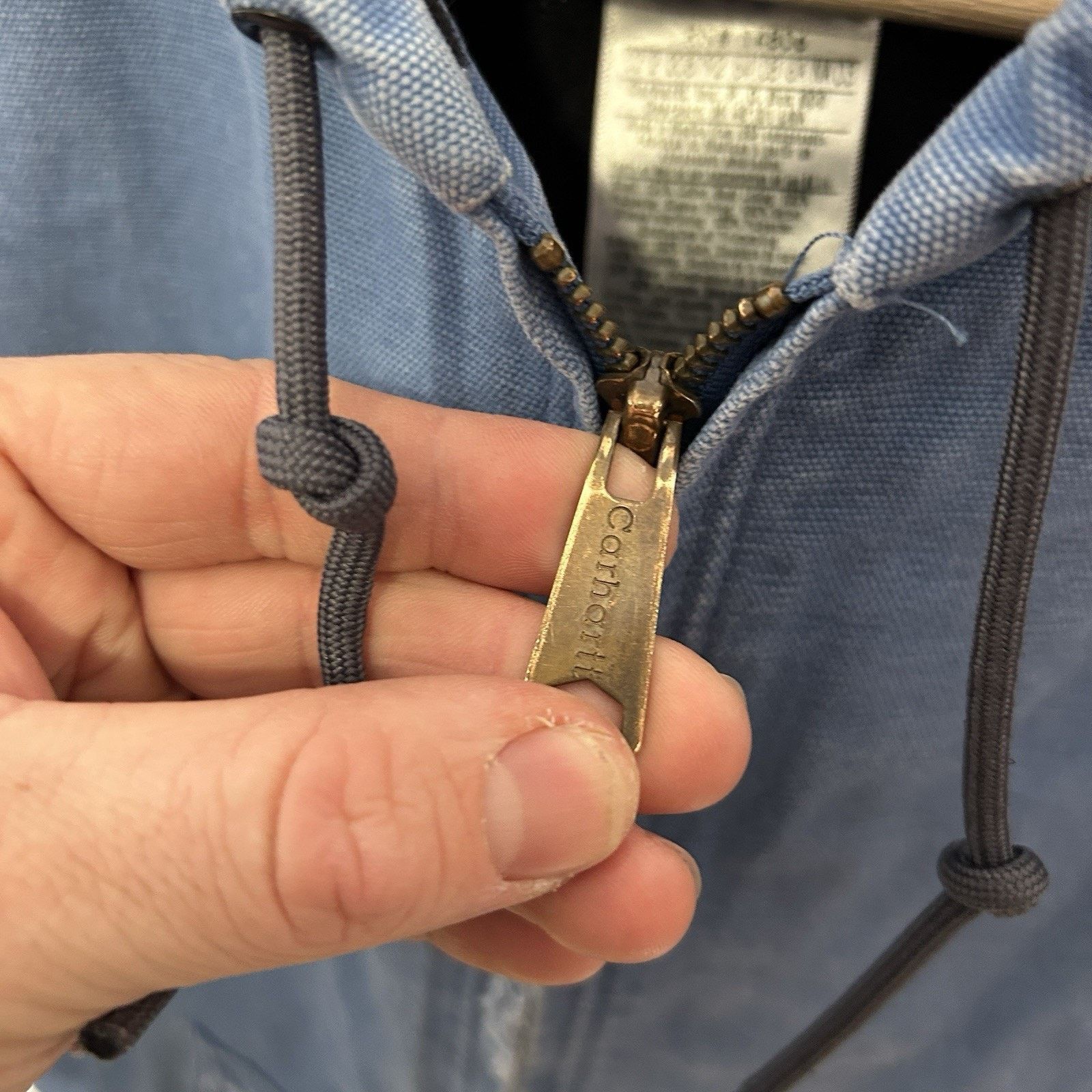 Carhartt Vintage Carhartt Hooded Active Jacket “French Blue” WJ130 Size M / US 6-8 / IT 42-44 - 11 Thumbnail