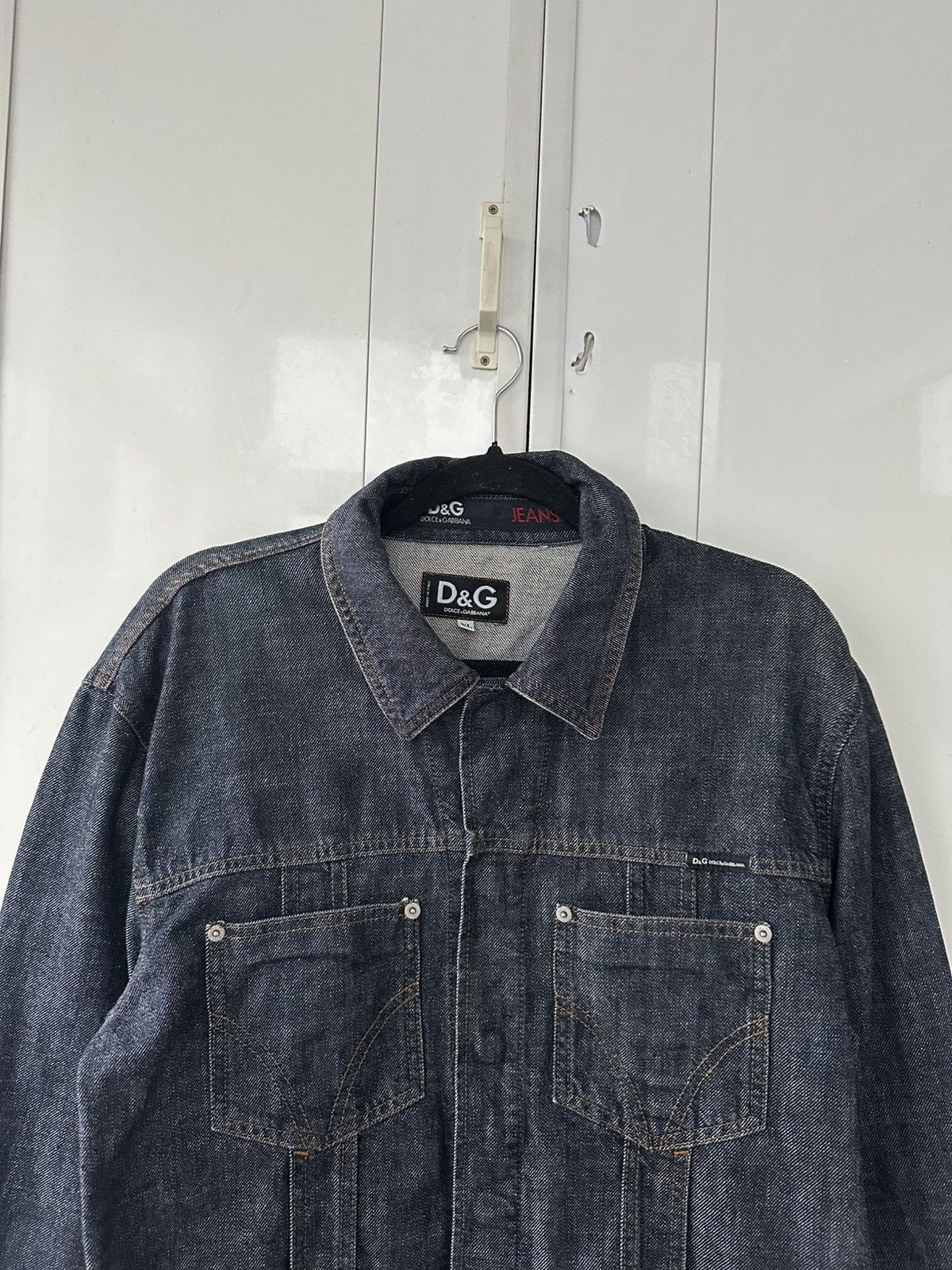 ジャケット・アウター D&G Dolce & Gabbana Y2K Denim Jacket S D&G Dolce & Gabbana Light Blue Denim Jacket Distressed Padded S | eBay
