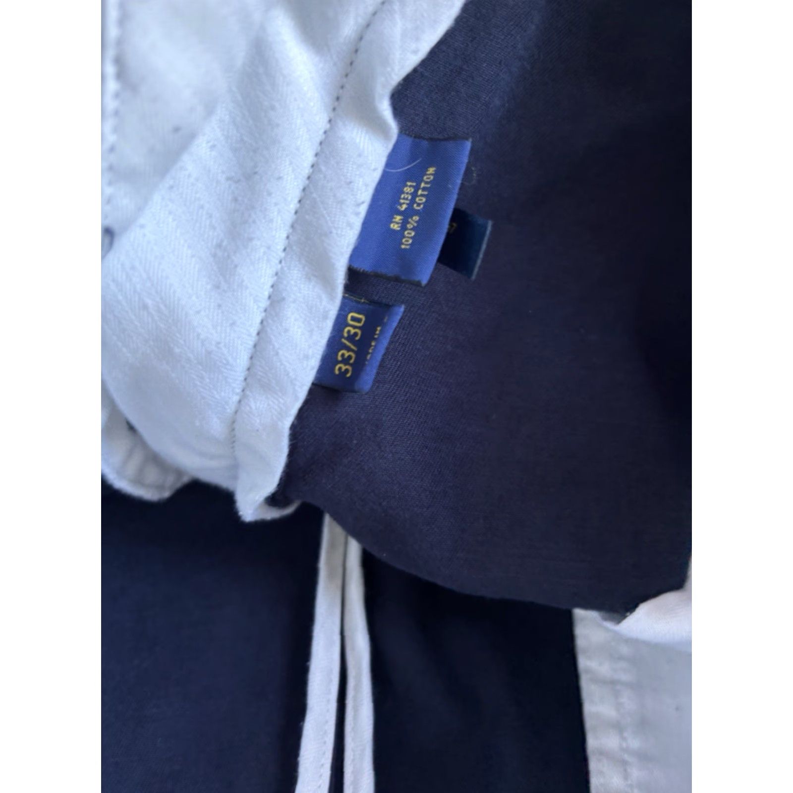 Polo Ralph Lauren Polo Ralph Lauren Chino Pants Classic Fit Pleated Blue Mens 33/30 Straight Size US XS / EU 42 / 0 - 3 Thumbnail