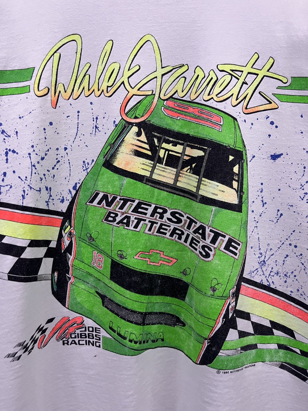 NASCAR Vintage 1992 nascar Dale Jarrett Interstate Batte Size US XL / EU 56 / 4 - 5 Thumbnail