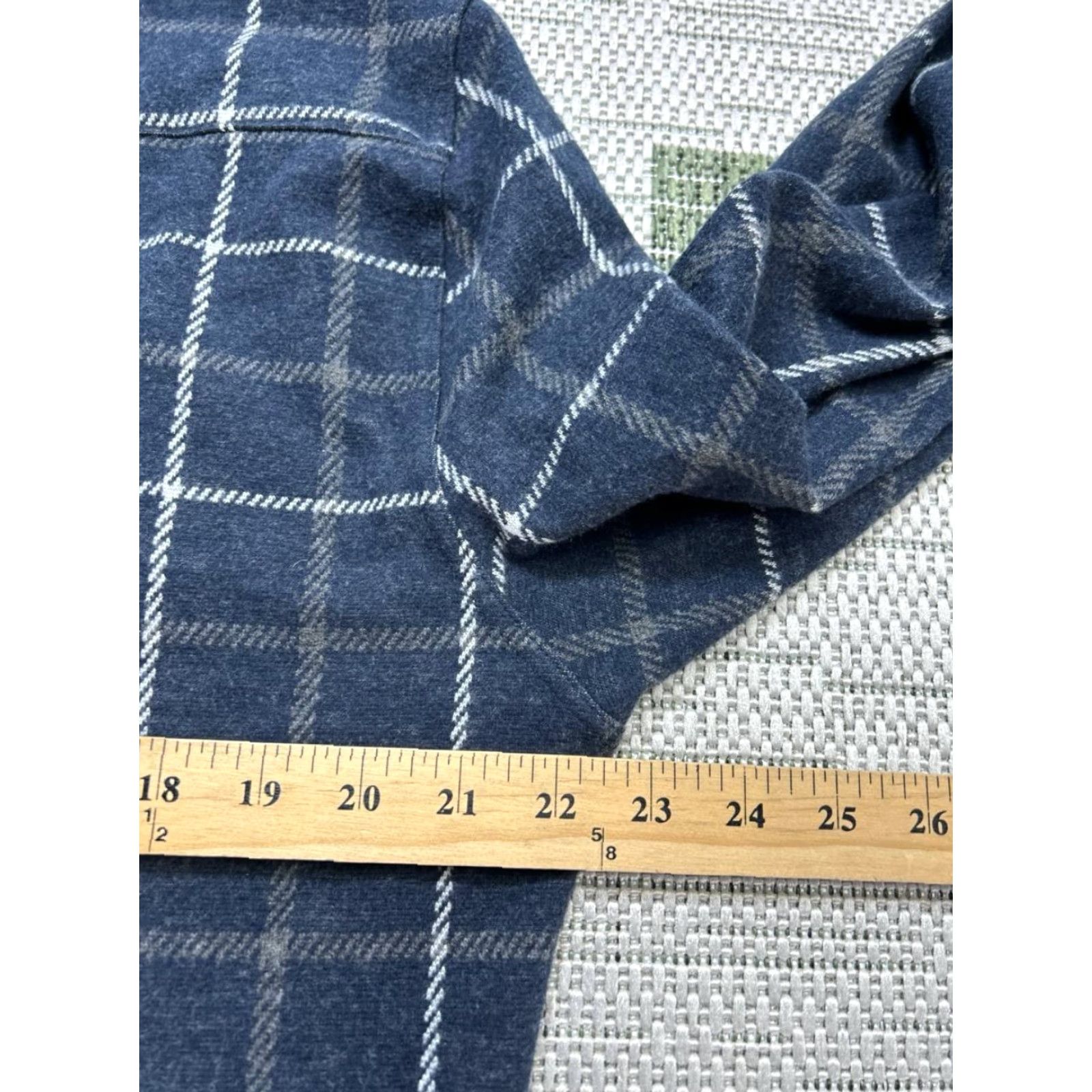 Faherty Faherty Legend Flannel Shirt Mens Large Blue White Button Up Size US L / EU 52-54 / 3 - 6 Thumbnail