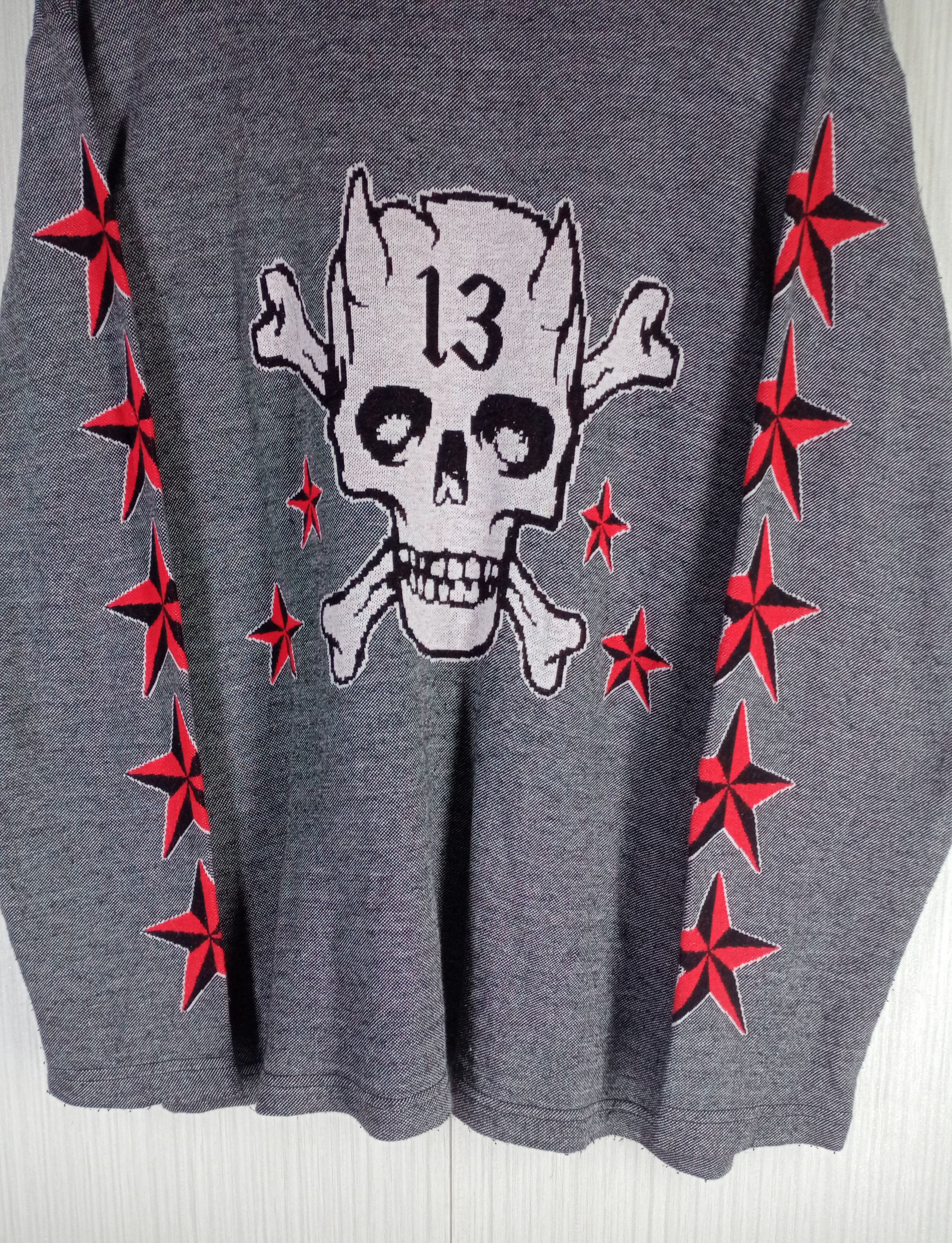 Hysteric Glamour Rare Lucky -13 Devil Crossbone Sweatshirt Size US L / EU 52-54 / 3 - 2 Thumbnail