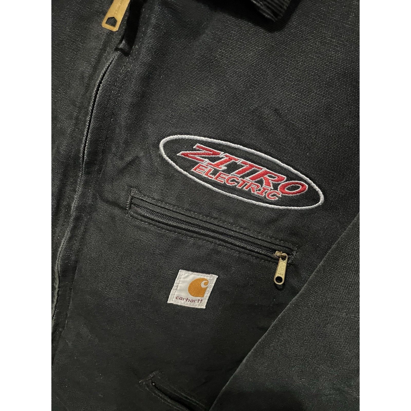 Carhartt Size 4XL- VTG Carhartt Detroit Blanket Lined Black Jacket Size US XXL / EU 58 / 5 - 3 Thumbnail