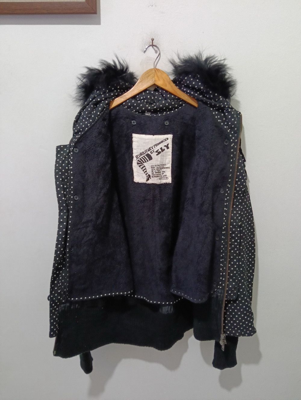 SLY SLY Military by SLY Japan Polkadot Fur Jacket Size M / US 6-8 / IT 42-44 - 3 Thumbnail