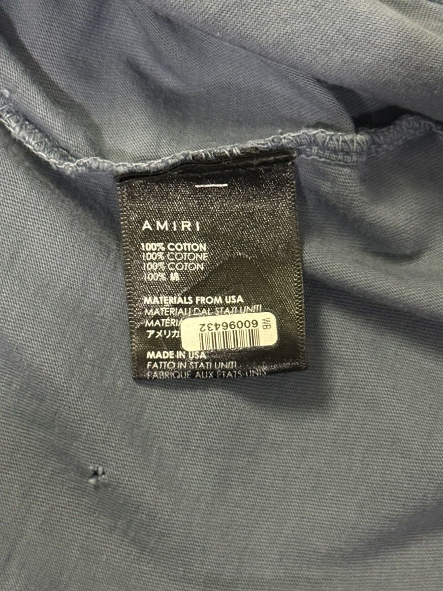 Amiri Amiri Blue Shotgun T Shirt Size US XL / EU 56 / 4 - 5 Thumbnail
