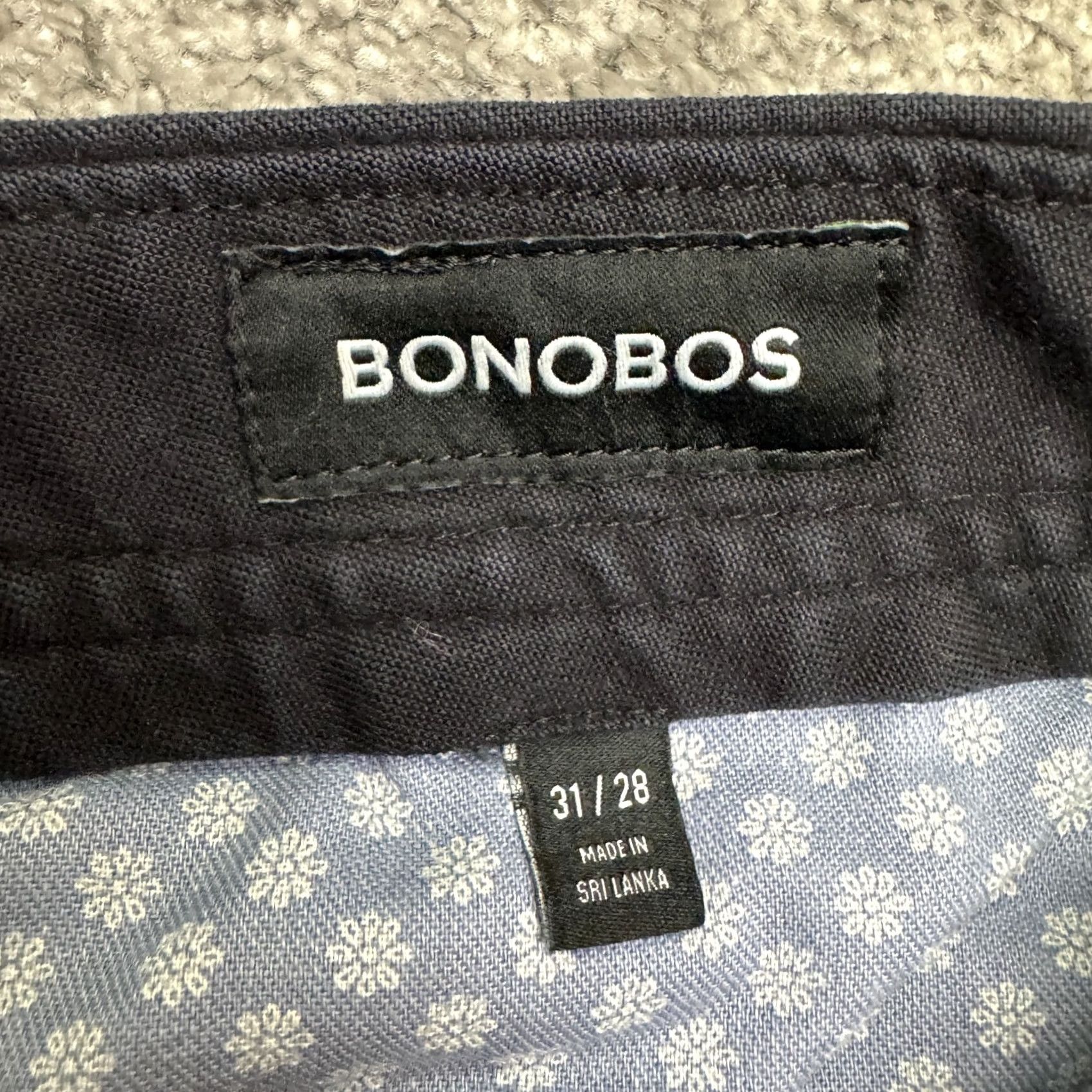 Bonobos Bonobos Slim Fit Chino Pants Mens 31x28 Navy Blue Straight Leg Cotton Casual Shoes? Size US 31 - 6 Thumbnail