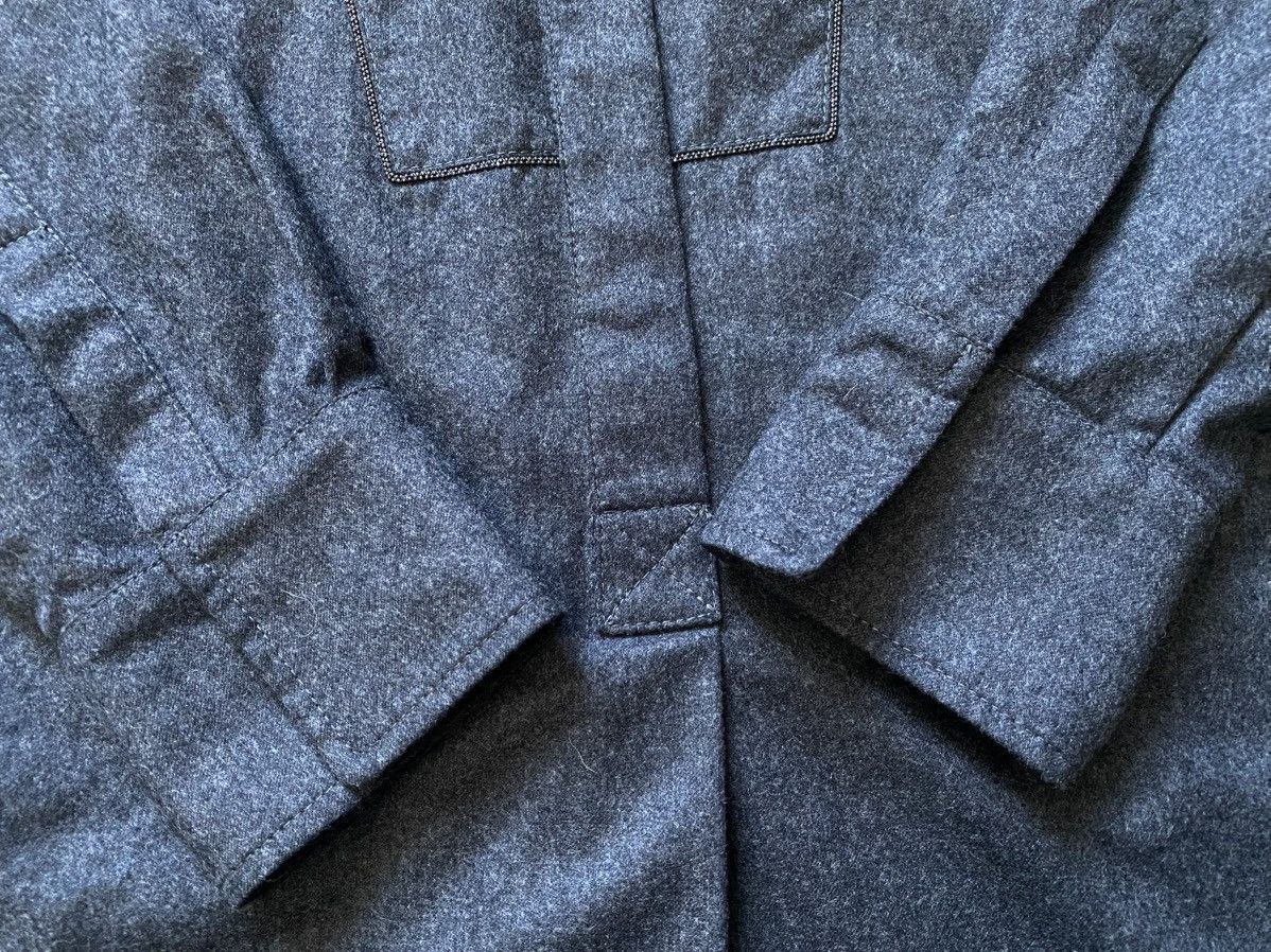 Brunello Cucinelli Brunello Cucinelli Humanity Women’s Gray Wool Dress Luxury Size L / US 10 / IT 46 - 9 Thumbnail
