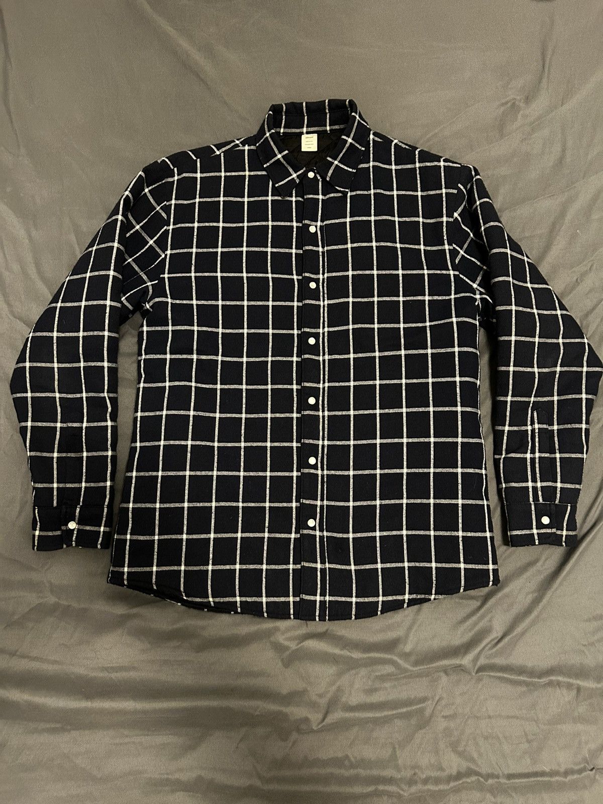 image of Jjjjound Thermal Shirt Dark Navy, Men's (Size Large)