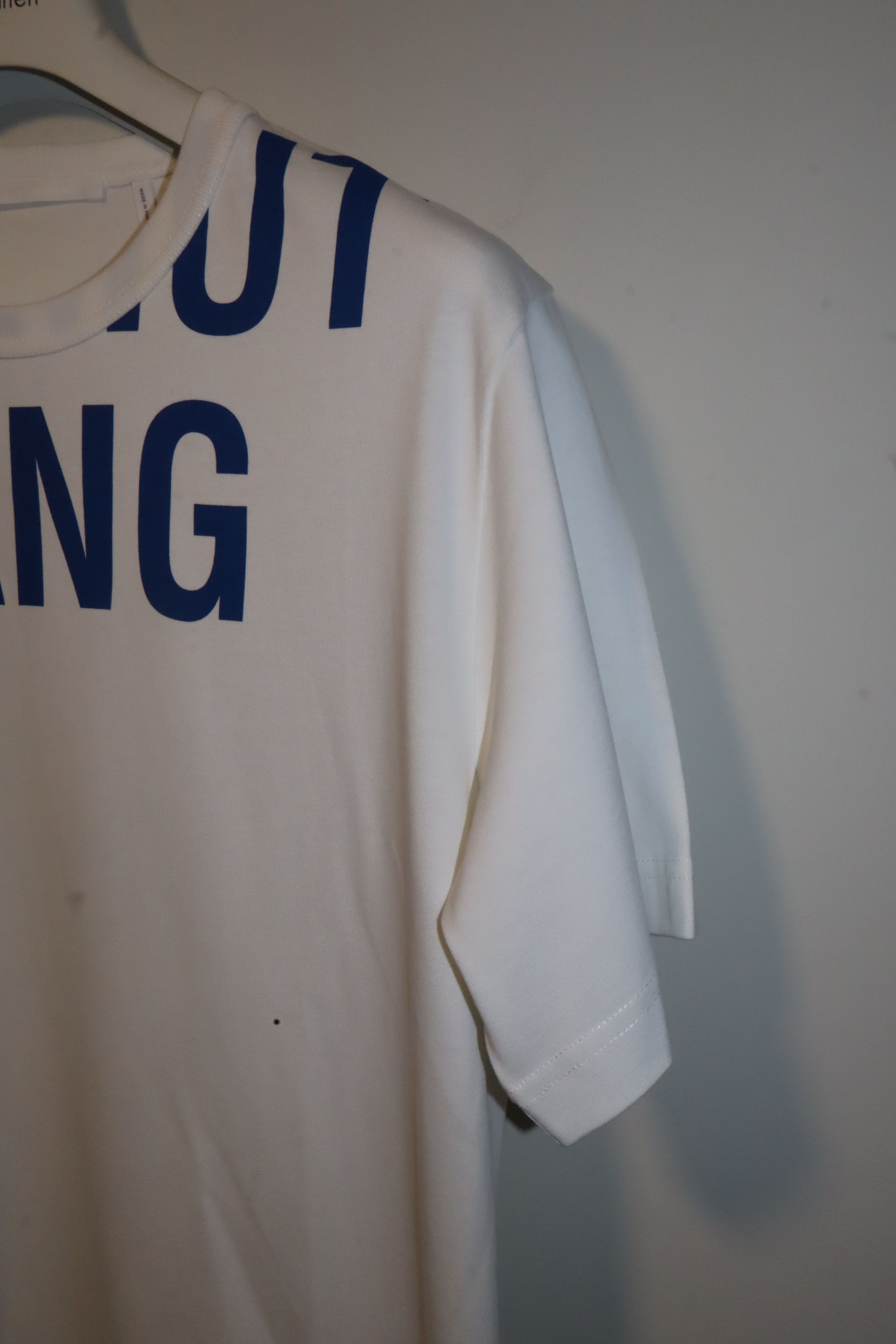 Helmut Lang Blue logo print t-shirt Size US M / EU 48-50 / 2 - 7 Thumbnail
