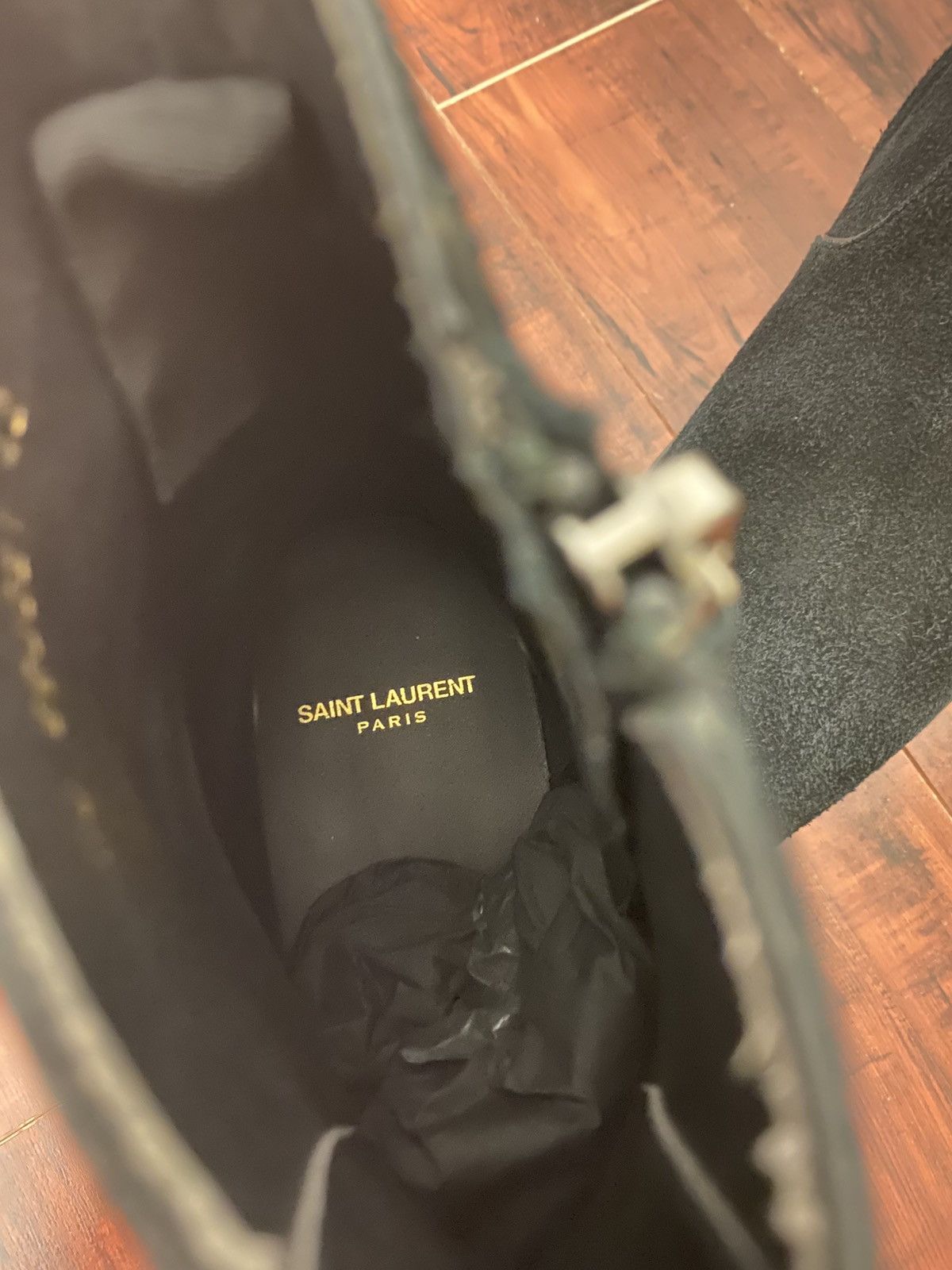 Saint Laurent Paris Saint Laurent Wyatt Zipped Boots in Black Suede Size US 9 / EU 42 - 9 Thumbnail