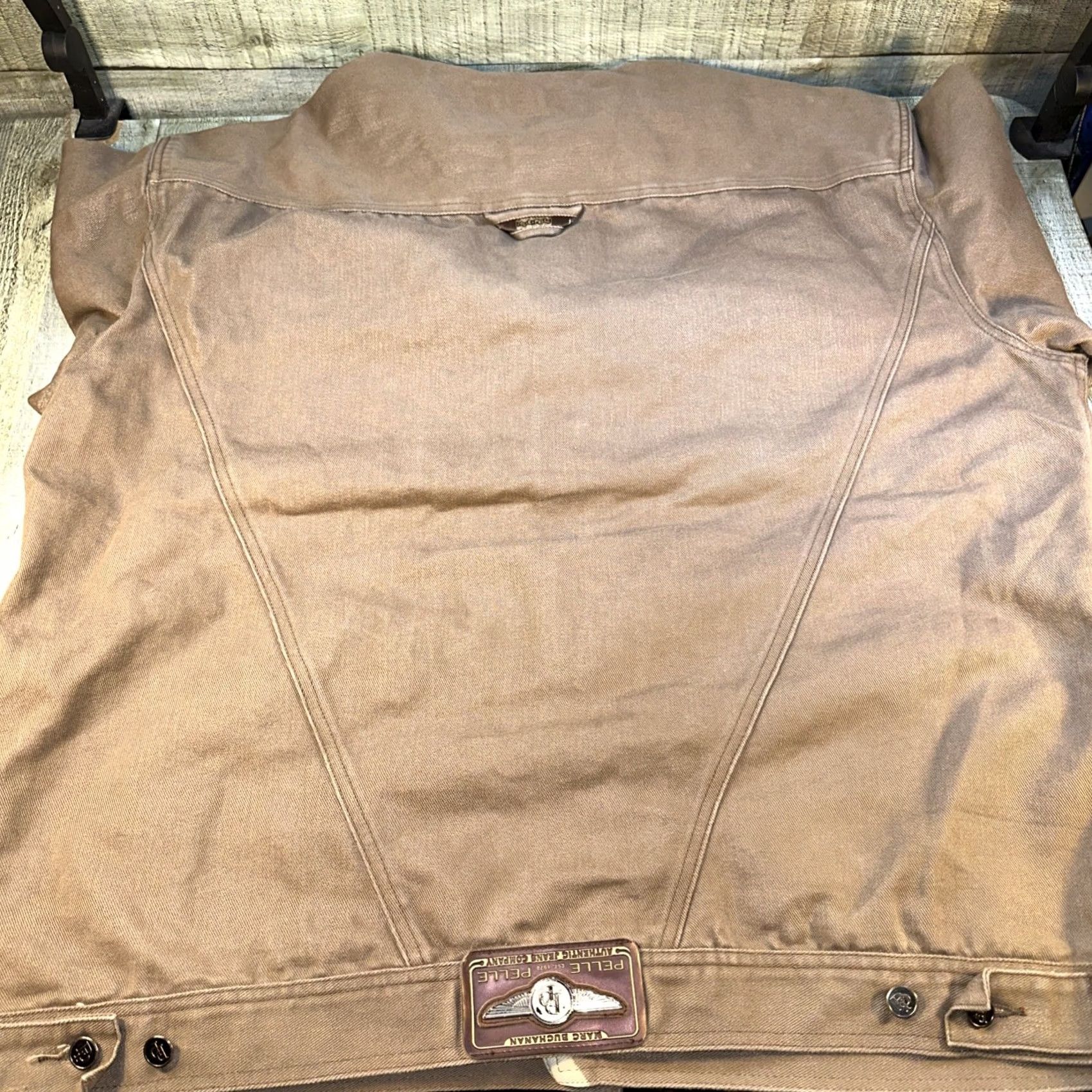 Pelle Pelle Pelle Pelle Marc Buchanan Brown Canvas Jacket XXL Vintage Workwear Bomber Jacket Mens Size US XXL / EU 58 / 5 - 4 Thumbnail