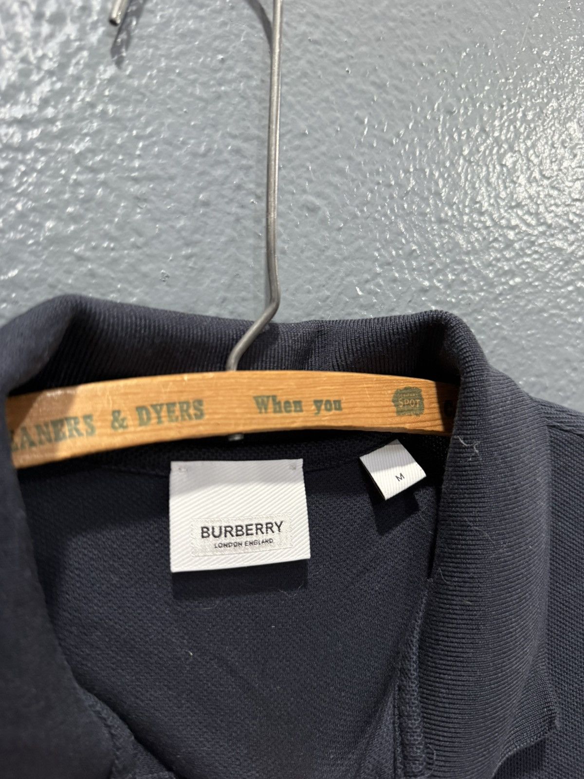 Burberry Burberry B Box Embroidered Navy Mens Polo Medium Size US M / EU 48-50 / 2 - 3 Thumbnail