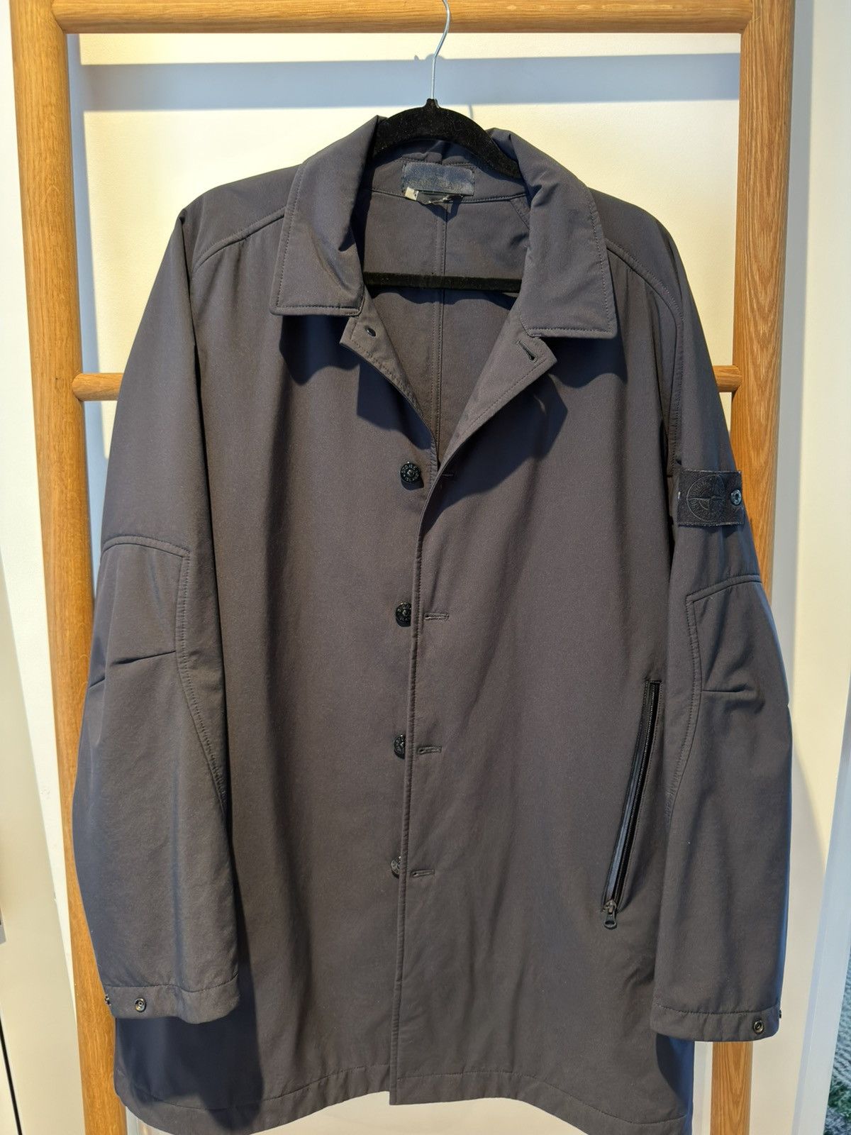 Stone Island Stone Island Poliestere Stretch 5L Ghost Piece Coat Size US XXL / EU 58 / 5 - 1 Thumbnail