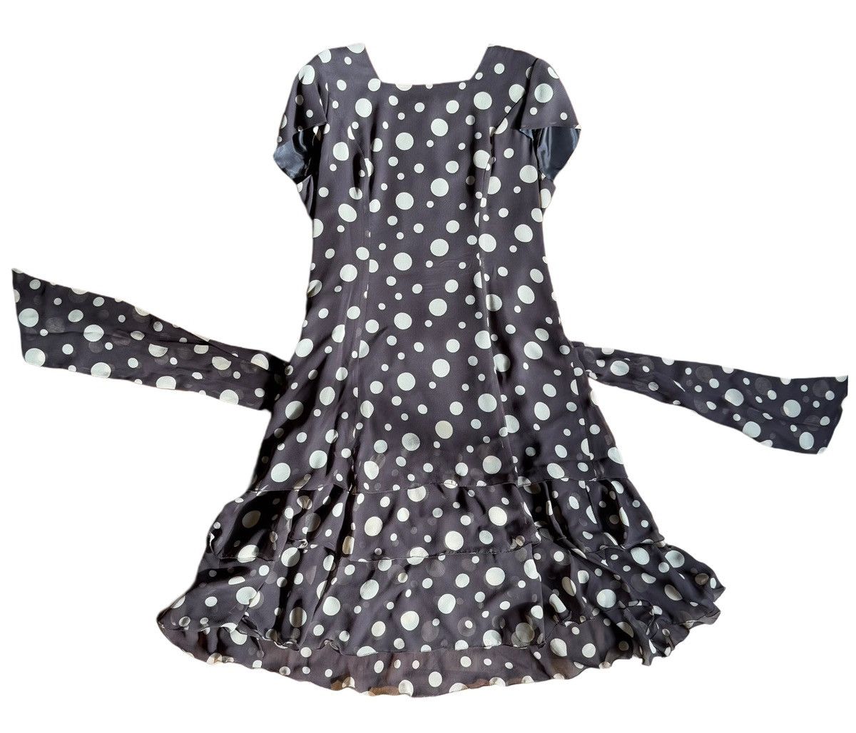 Vintage Pinuccia Botondi Polka Dot Dress Rare 1990s Italian Design Size L / US 10 / IT 46 - 2 Thumbnail
