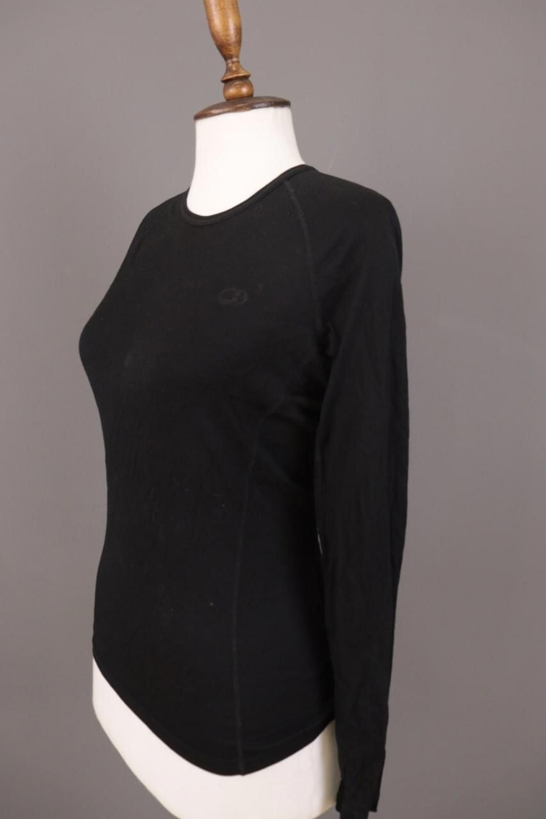 Icebreaker Icebreaker Black Merino Wool Long Sleeve Top Thermo T-Shirt Size M / US 6-8 / IT 42-44 - 7 Thumbnail