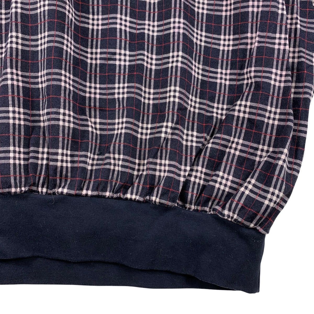 Burberry Vintage Burberrys of London Plaid Henley Sweatshirt Size US L / EU 52-54 / 3 - 9 Thumbnail
