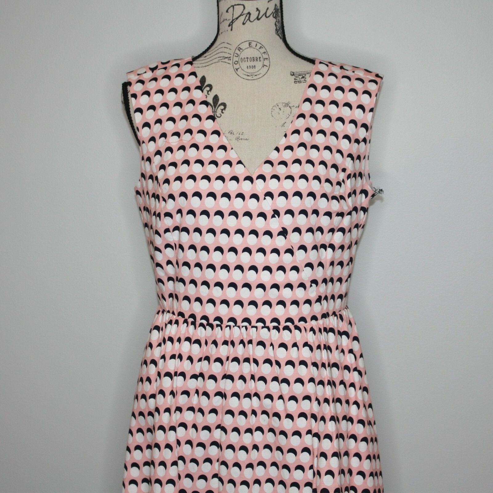 1901 Light Pink with Polka Dot A-line Dress in size Medium NWT Size M / US 6-8 / IT 42-44 - 9 Thumbnail