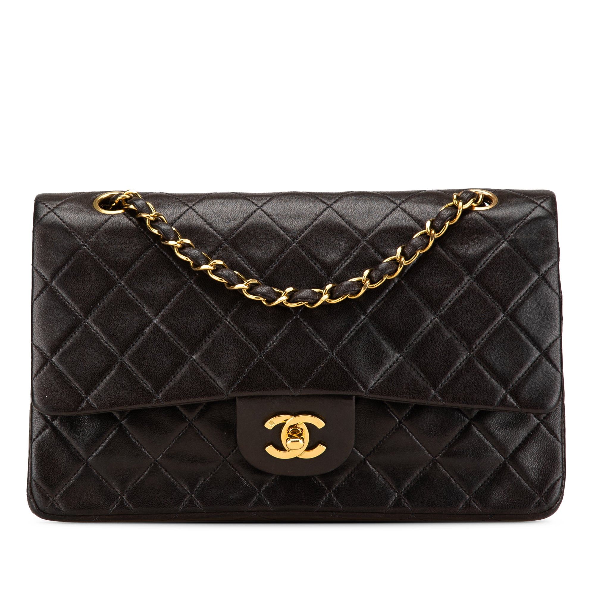 Chanel Chanel Medium Classic Lambskin Double Flap Black Size ONE SIZE - 1 Thumbnail