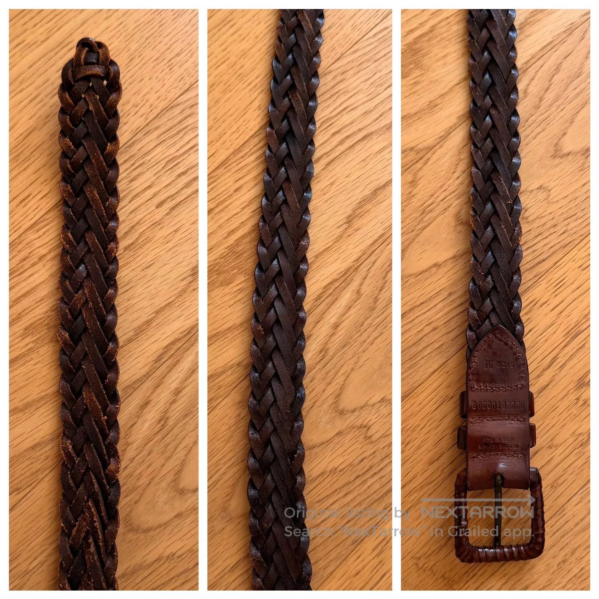 RLX Ralph Lauren Vintage Handmade Leather Belt from Italy. Size ONE SIZE - 9 Thumbnail