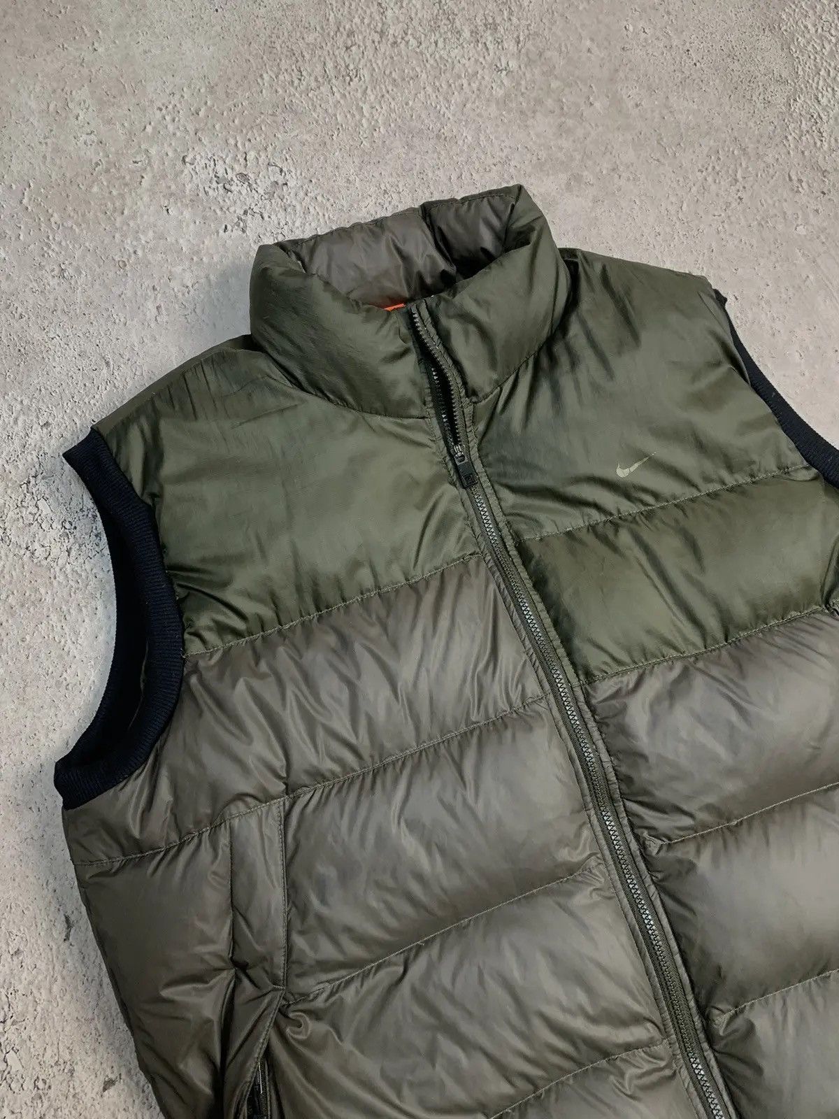 Nike × Vintage Vintage Y2K Nike Down Waistcoat Jacket Puffer Black Nike Size US XXL / EU 58 / 5 - 5 Thumbnail