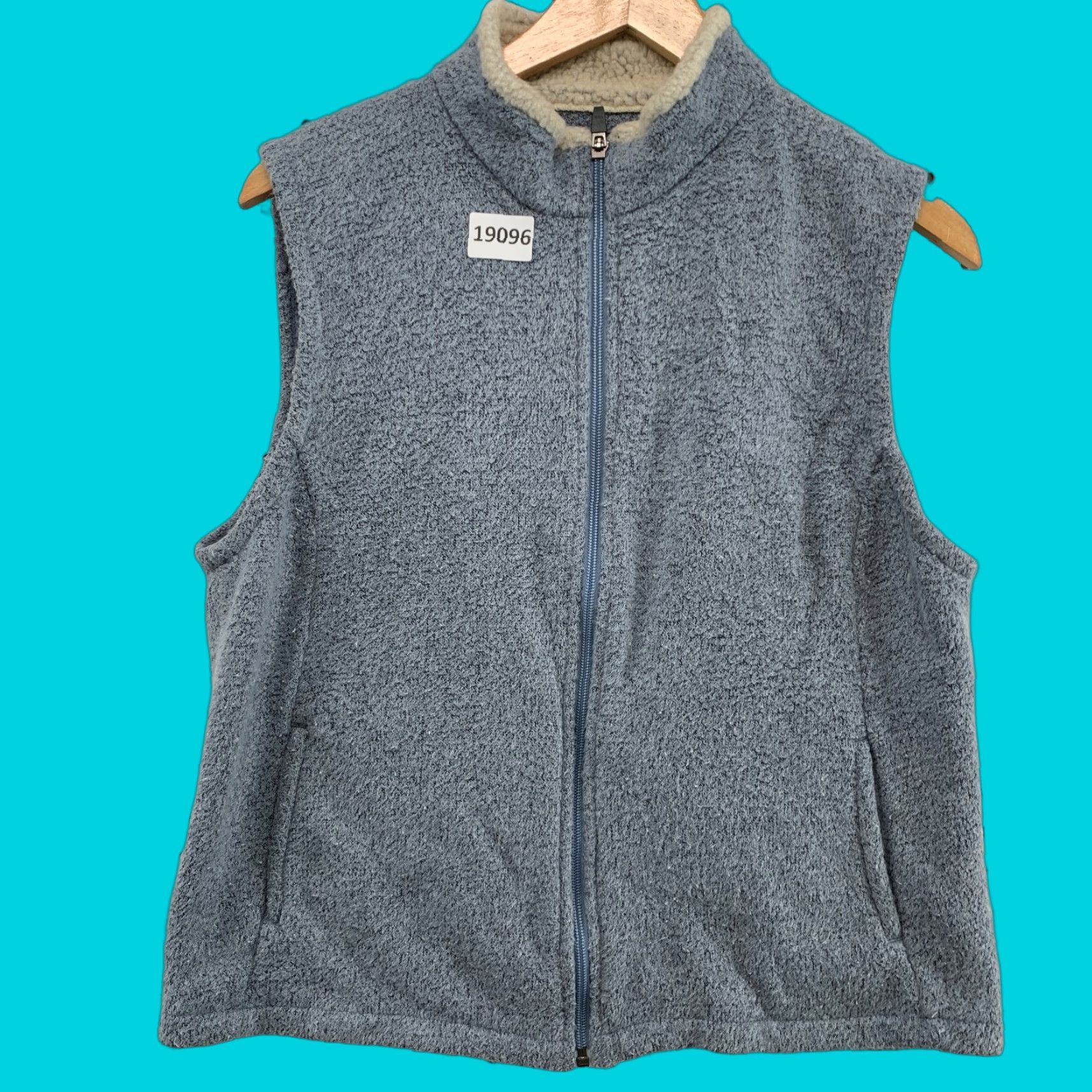 Vintage Kuhl Fleece Jacket Full Zip Vest Womens Blue Sherpa Collar Size Large L 19.5x23 Jacket Outdoor Womens Size L / US 10 / IT 46 - 1 Thumbnail
