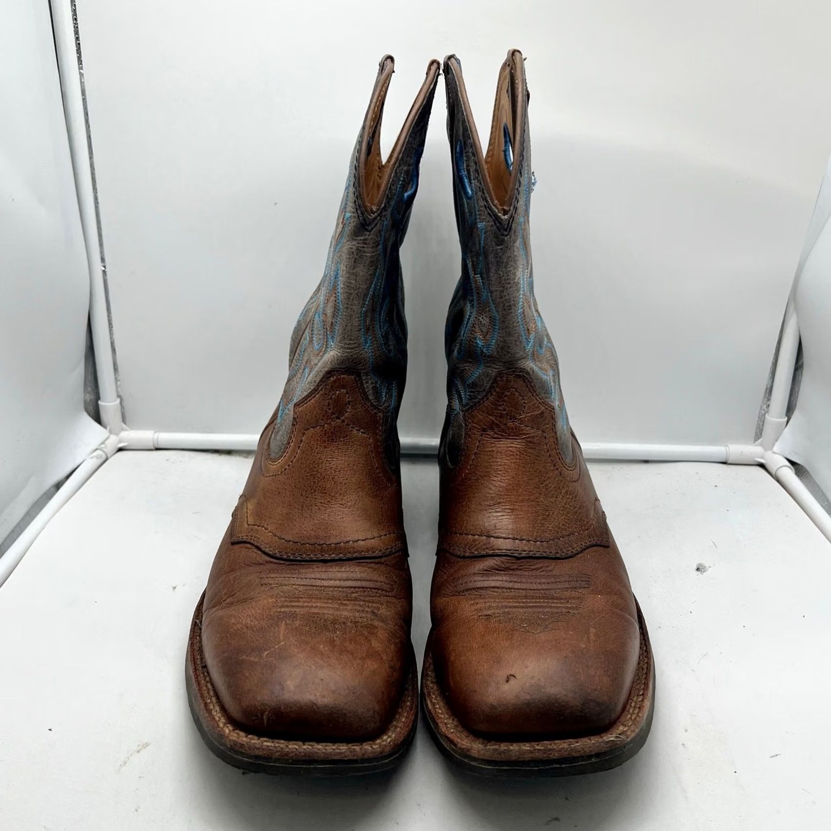 Cody James Cody James Boots Mens 11D Cowboy Square Toe Style EB11-3A Leather Upper Brown Leather Western Mens 11D EB11-3A Boots Cody James Size US 12 / EU 45 - 5 Thumbnail