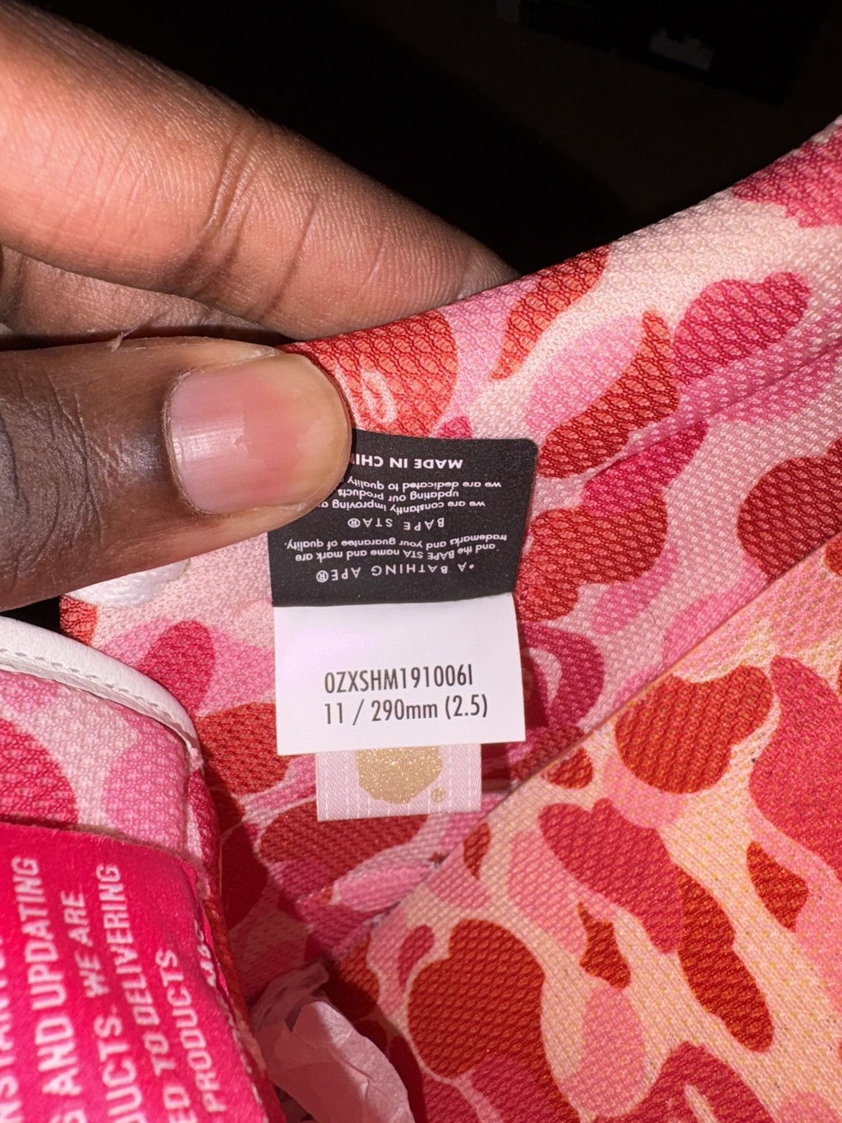 Bape Pink Sb Bapesta Size US 11 / EU 44 - 8 Thumbnail