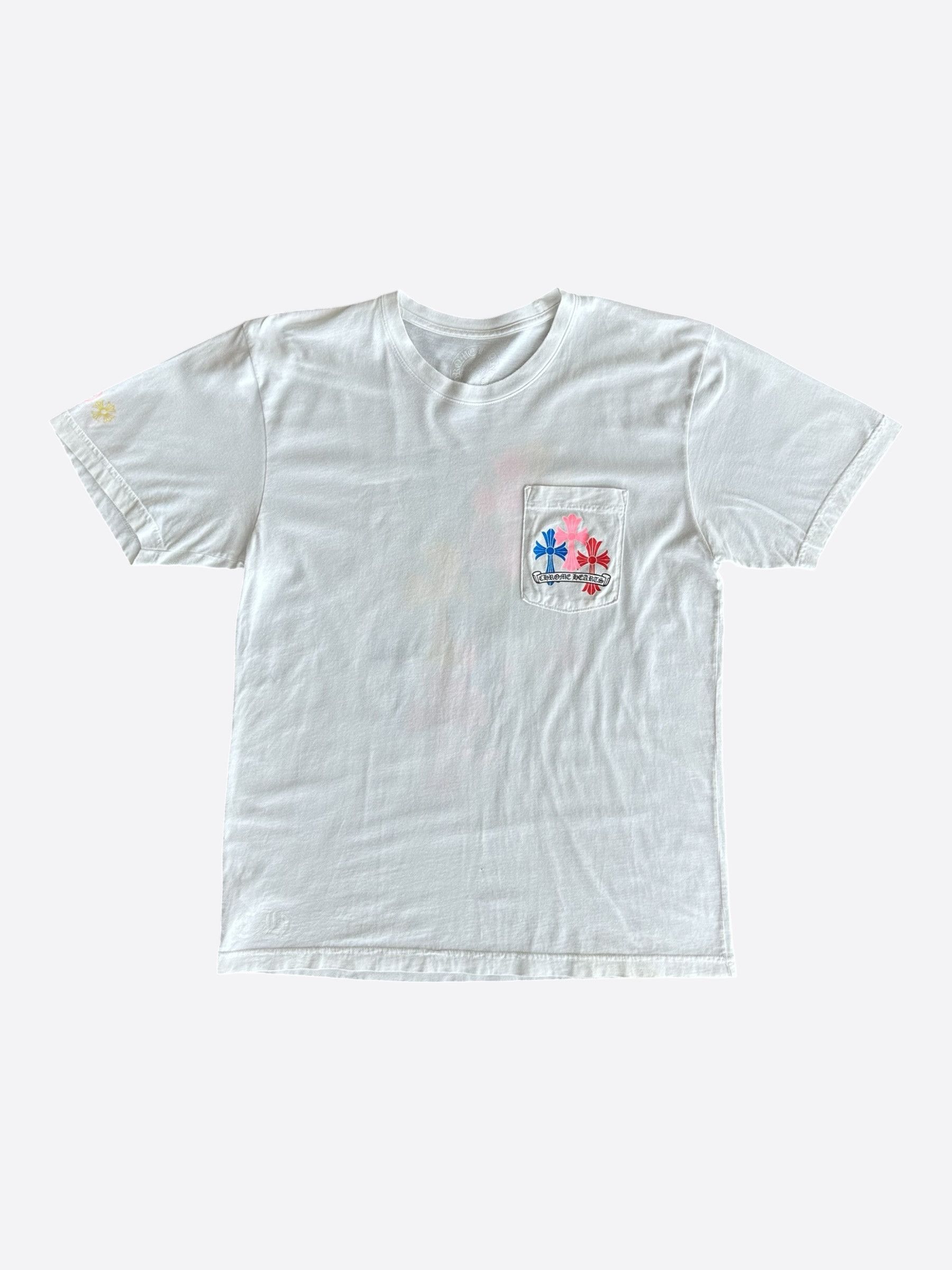 Chrome Hearts Chrome Hearts White Multicolor Cross T-Shirt Size US L / EU 52-54 / 3 - 1 Thumbnail