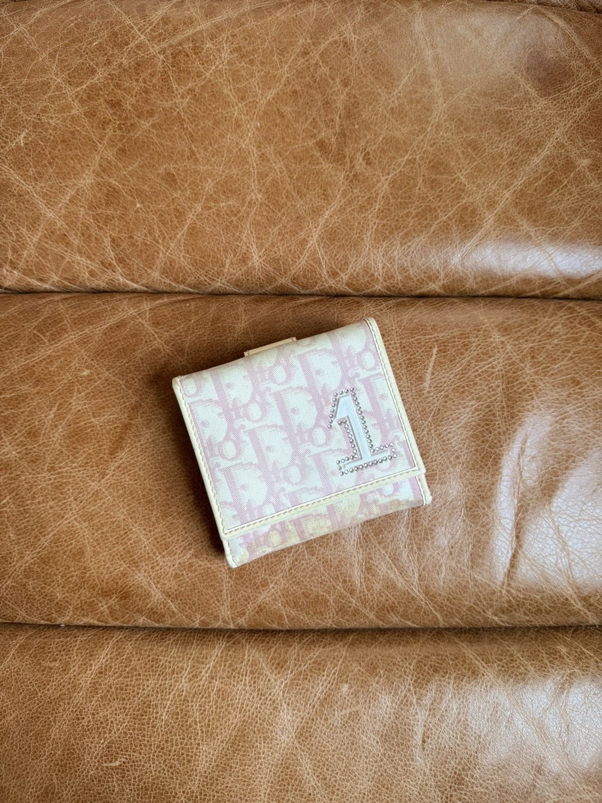 Dior Vintage Pink Oblique Wallet Size ONE SIZE - 1 Thumbnail