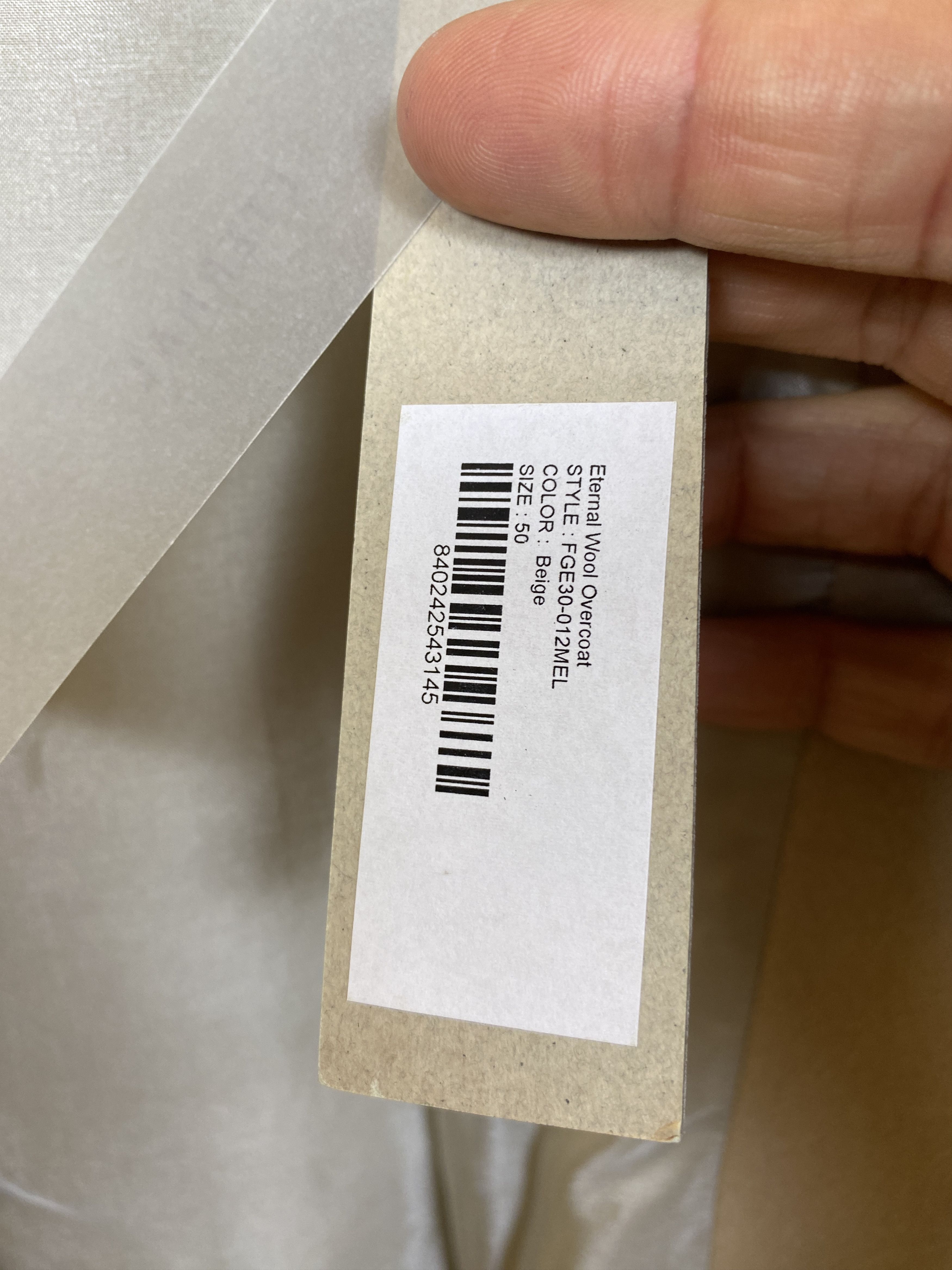 Fear of God $2850 NWT FEAR OF GOD ETERNAL WOOL OVERCOAT Size US XXL / EU 58 / 5 - 7 Thumbnail