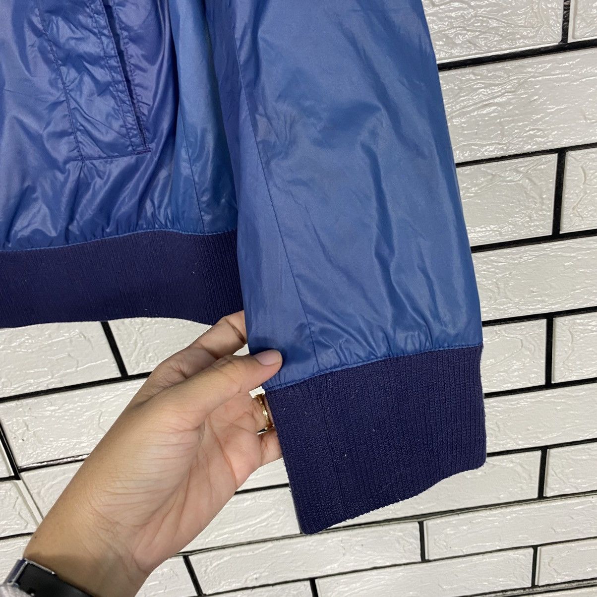 Issey Miyake 📌Vintage Biker Jacket Ships Jet Blue Japan Size US M / EU 48-50 / 2 - 16 Thumbnail