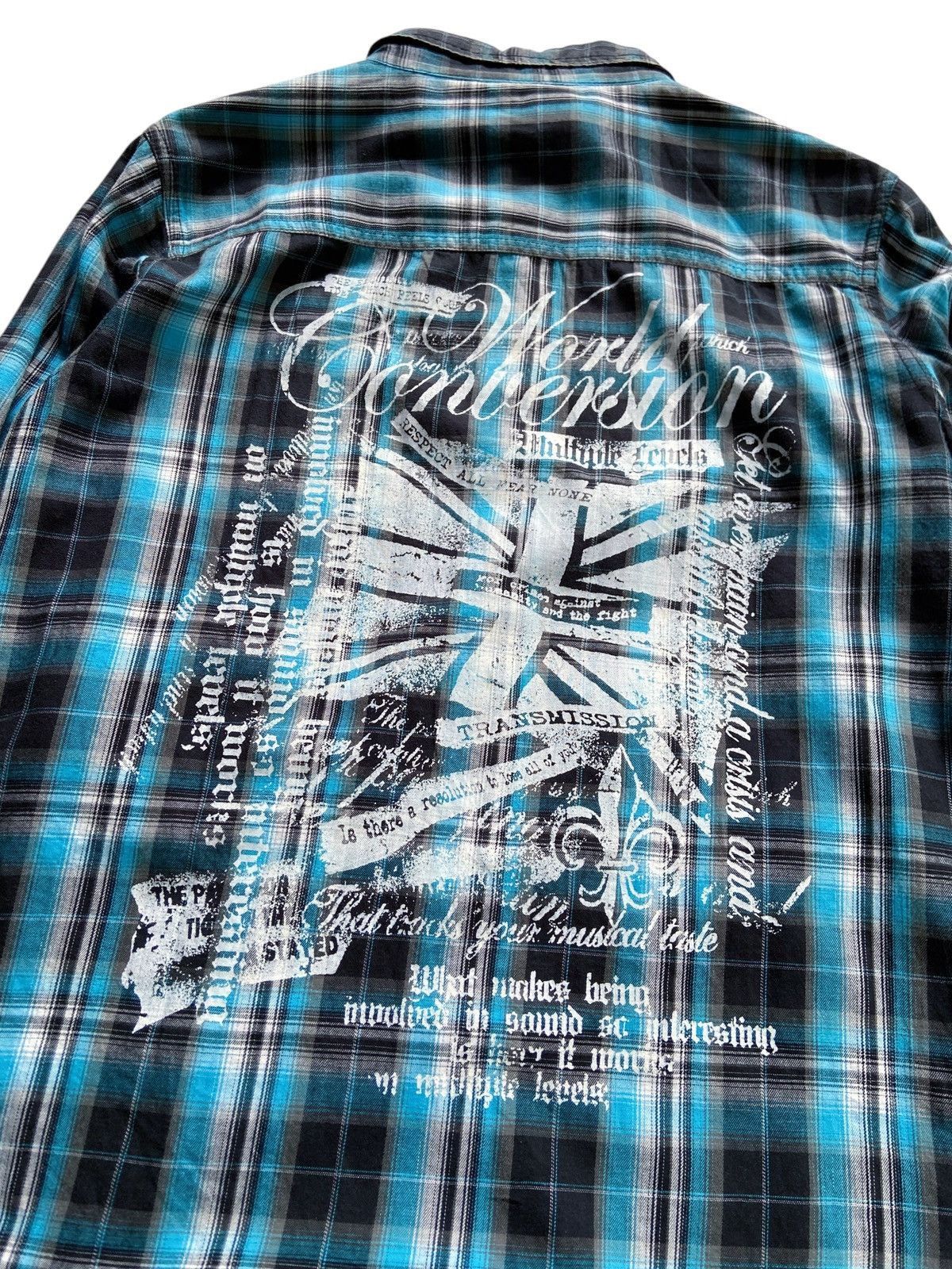 Japanese Brand DADAIST PUNK POEM BUTTON DOWN SHIRT Size US L / EU 52-54 / 3 - 12 Thumbnail
