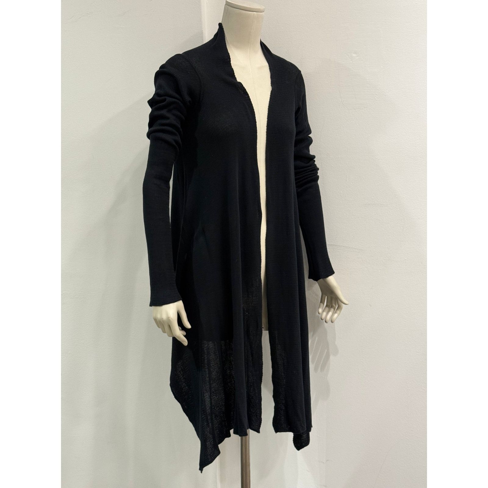 Rick Owens 2000s Rick Owens asymmetrical long cardigan Size S / US 4 / IT 40 - 2 Thumbnail