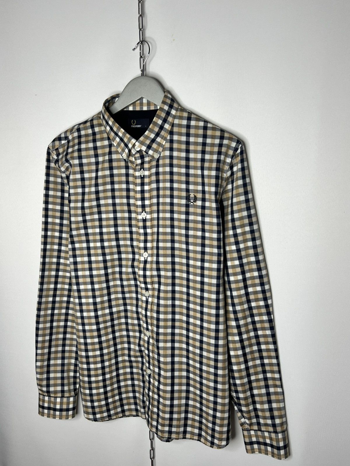 Fred Perry Fred Perry Plaid Shirt Tee Long Sleeve Casual Size US L / EU 52-54 / 3 - 2 Thumbnail