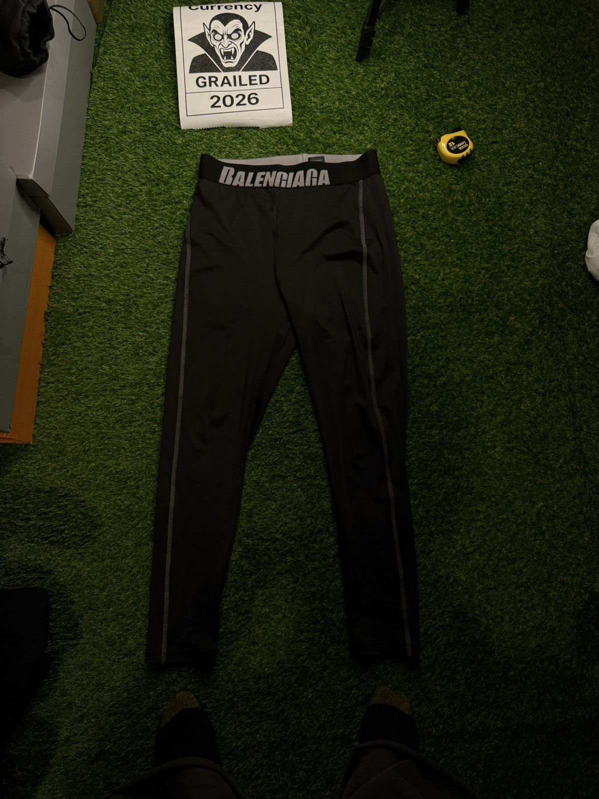 Balenciaga Balenciaga Big Band Active Wear Compression Pants Size 30 - 3 Thumbnail