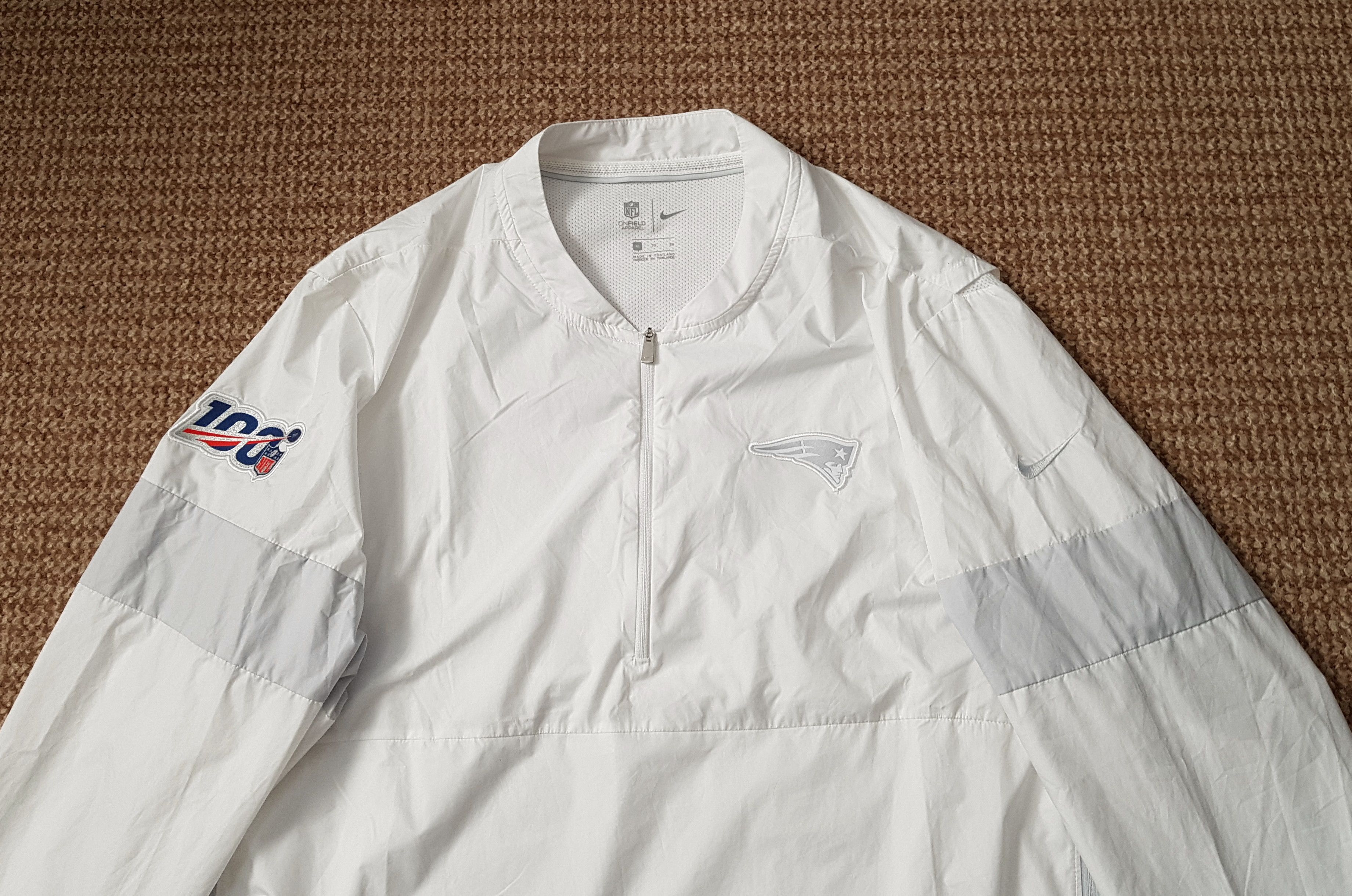 Nike Nike New England Patriots Jacket NFL 100 Lightweight Coach Size US XL / EU 56 / 4 - 2 Thumbnail