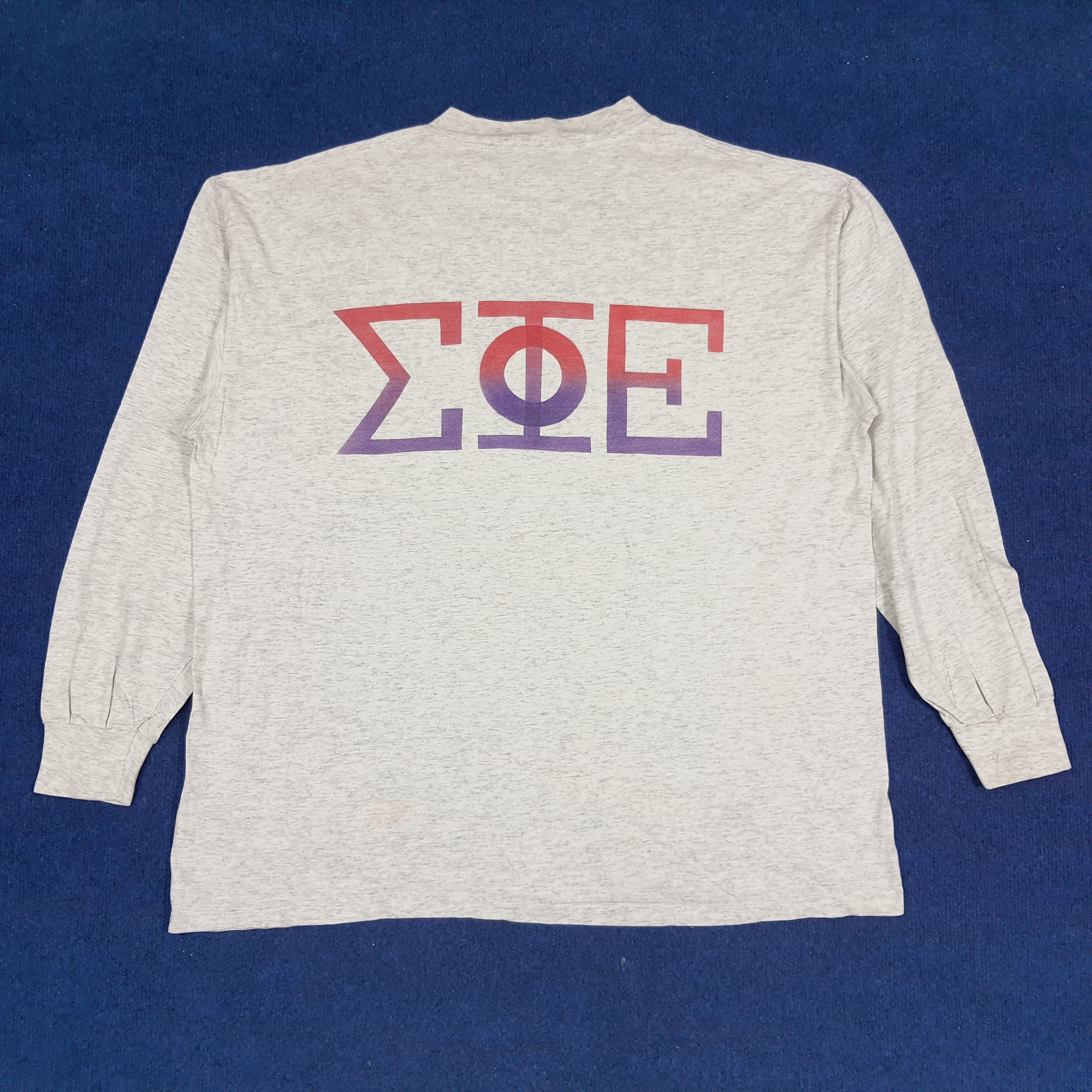 Vintage Vintage Greek Sigma Phi Epsilon Tshirt Size US XXL / EU 58 / 5 - 1 Thumbnail