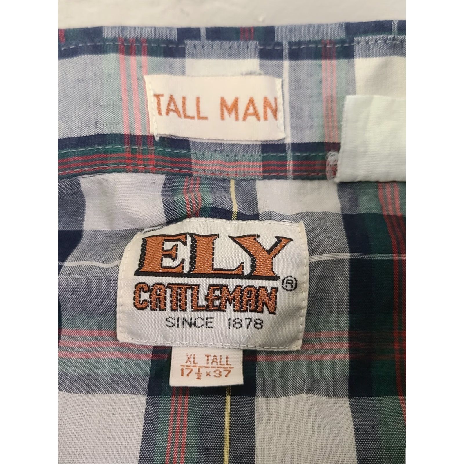 Vintage VINTAGE Ely Cattleman Shirt Western XLT Blue Chambray Long Sleeve Snap Pockets Size US XL / EU 56 / 4 - 4 Thumbnail